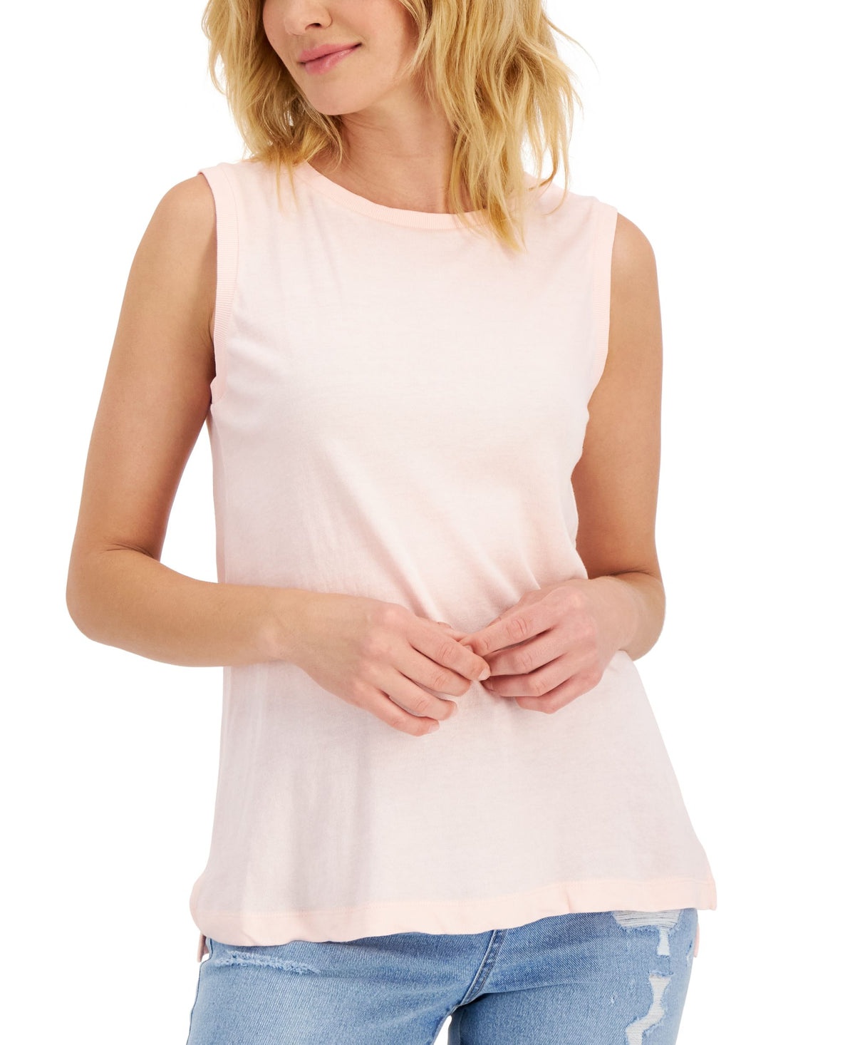 Style & Co Womens Sleeveless Top