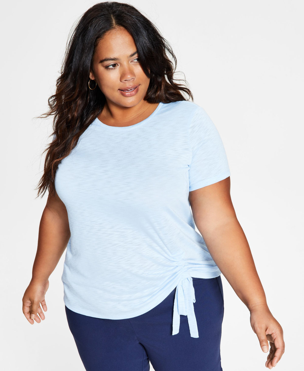 INC International Concepts Plus Size Ruched Top