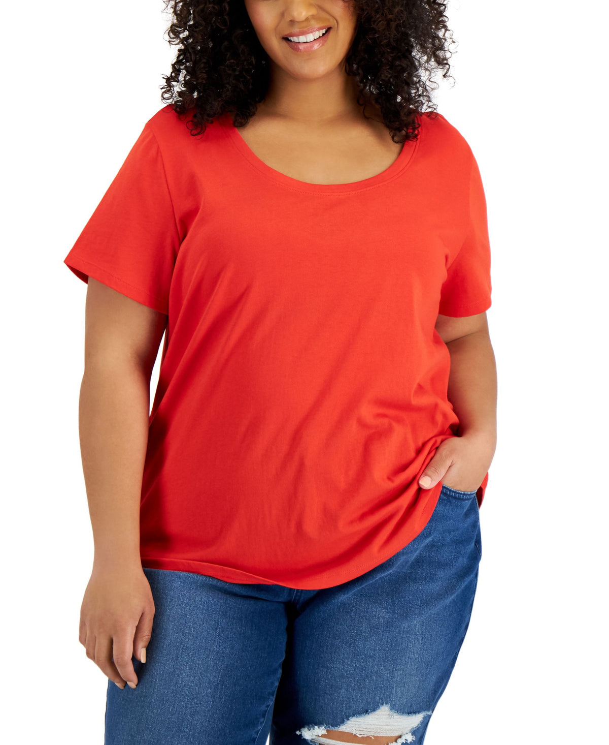 Style & Co Plus Size Cotton Tee