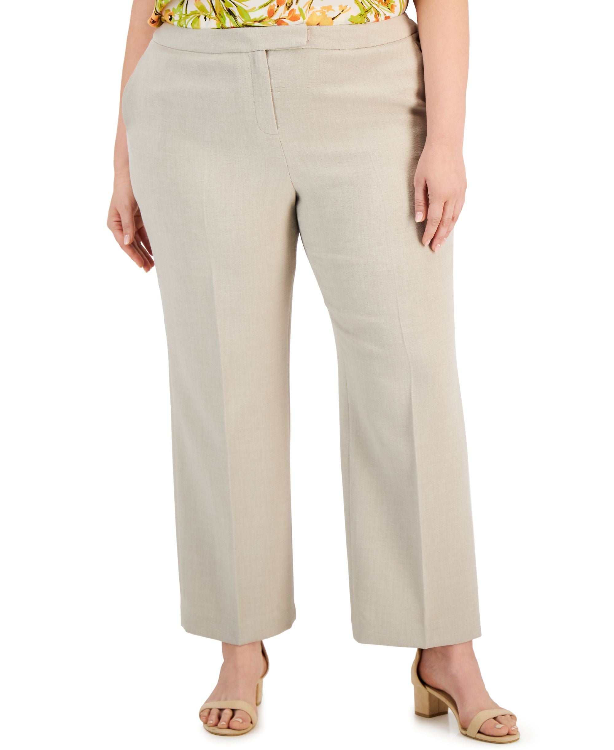 Kasper Plus Size Extended Tab Pants