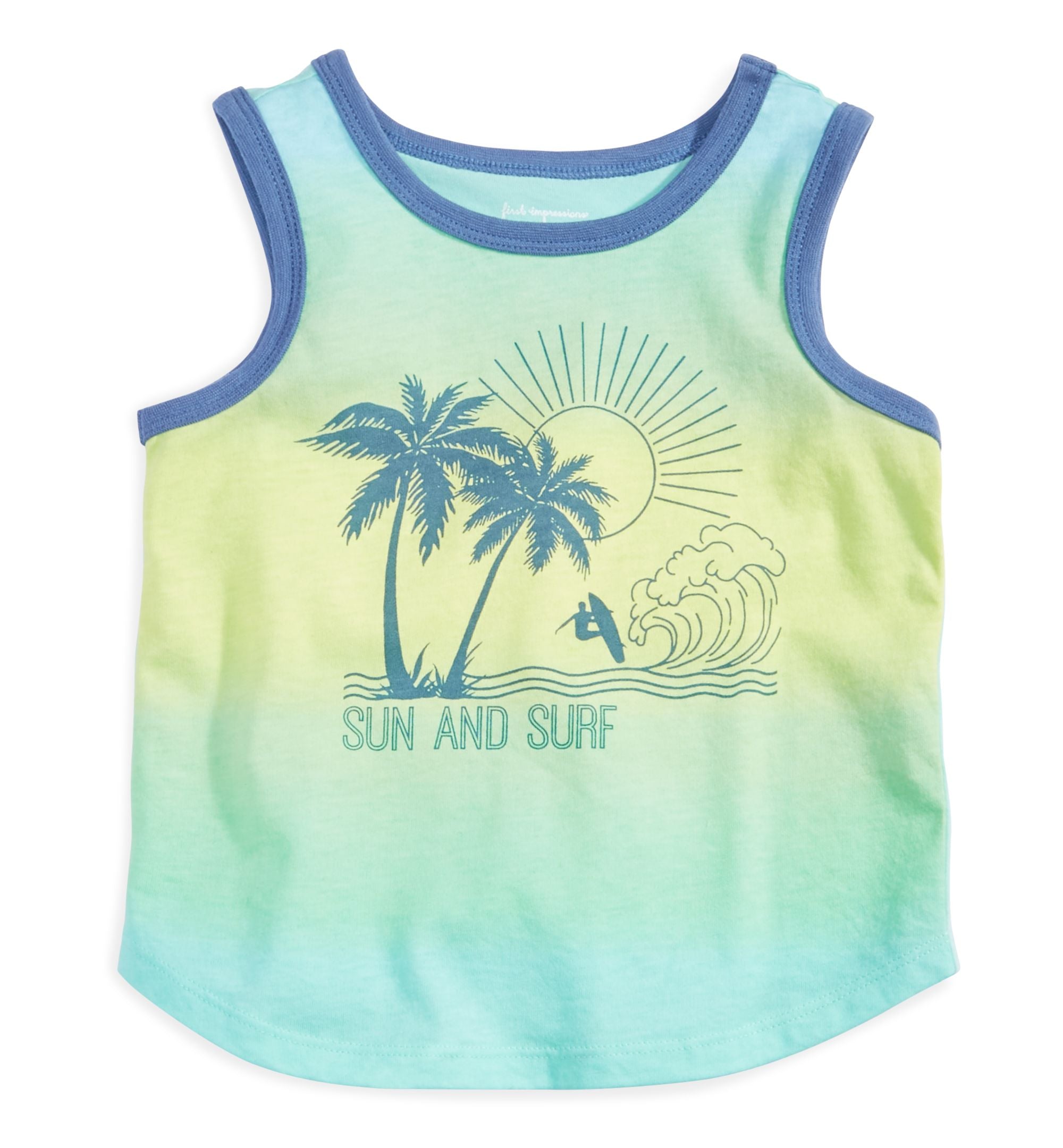 First Impressions Baby Boys Sun Surf Graphic Tank