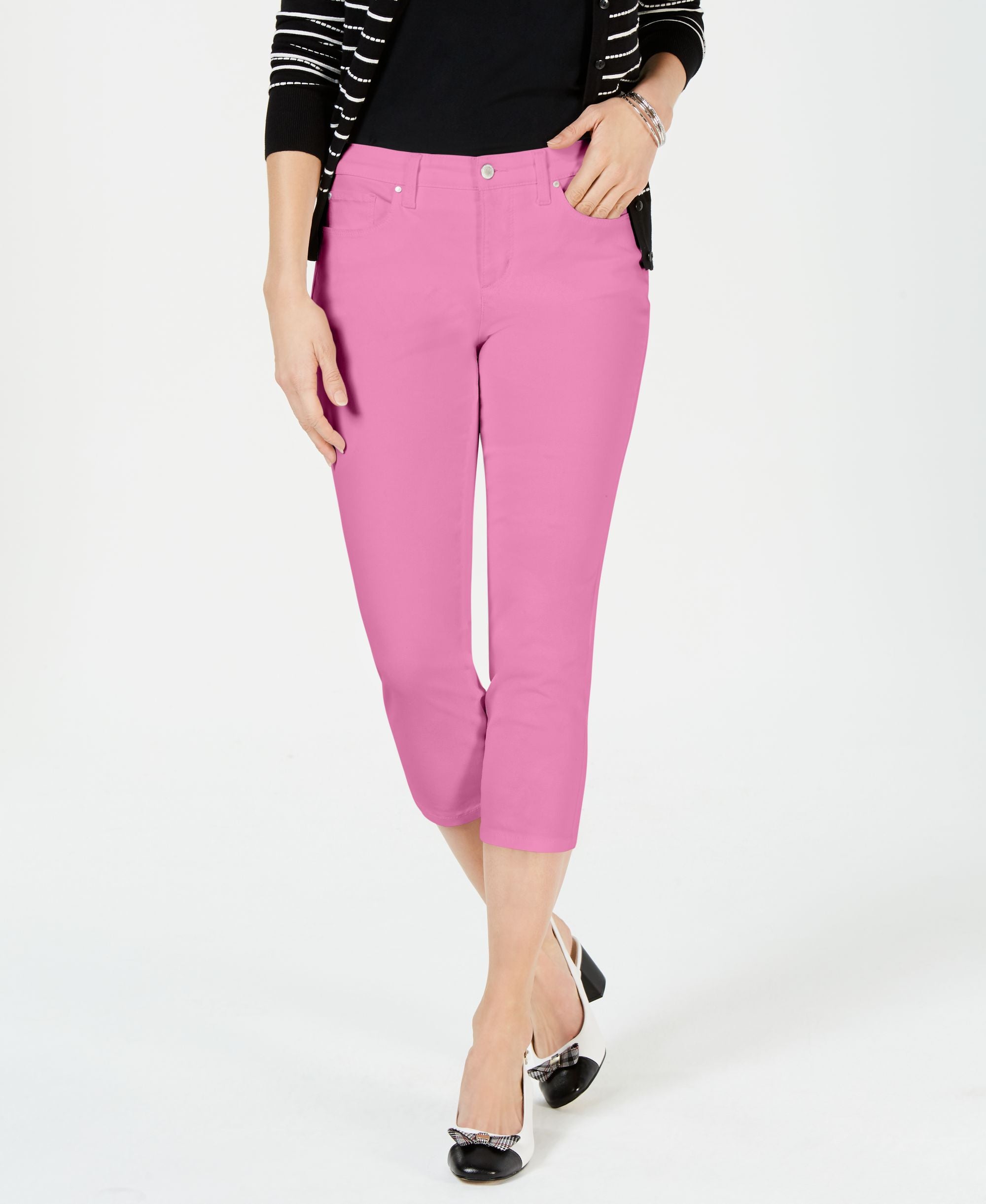 Charter Club Petite Tummy Control Bristol Capri Jeans