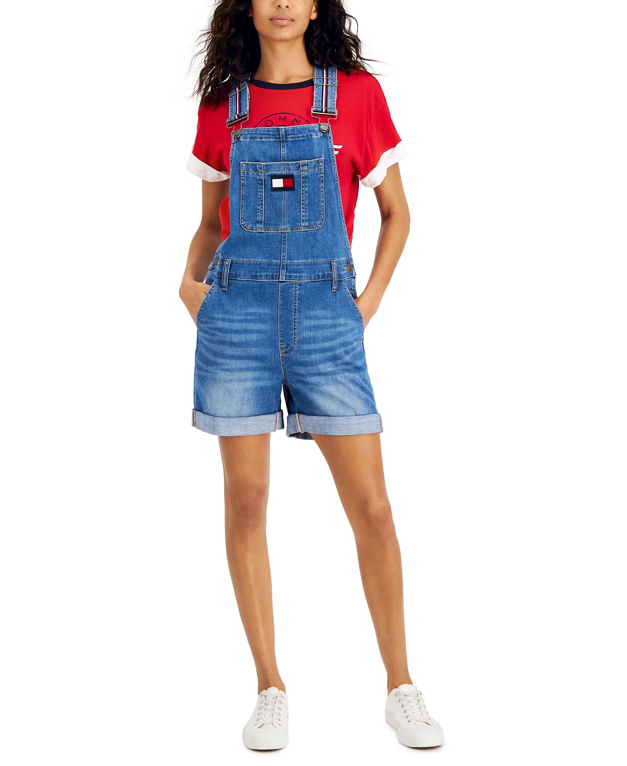 Tommy Hilfiger Womens Denim Shortalls