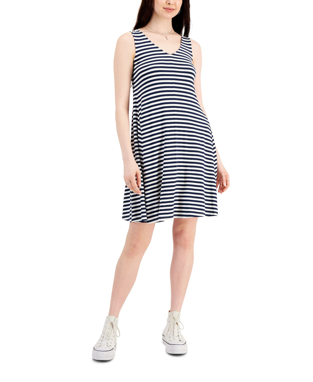 Style & Co Womens Crossback Flip Flop Dress