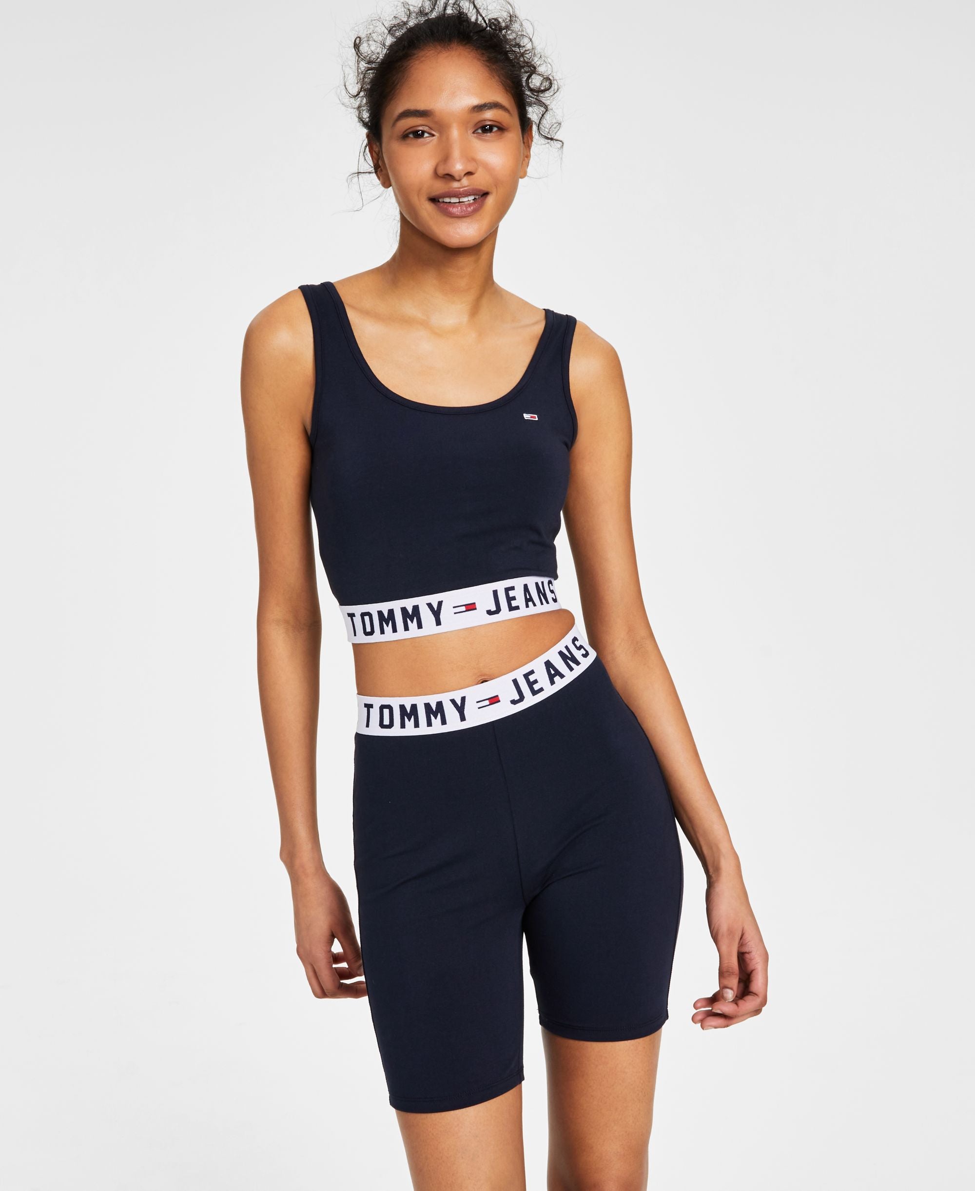 Tommy Jeans Womens Elastic Logo Bra Top
