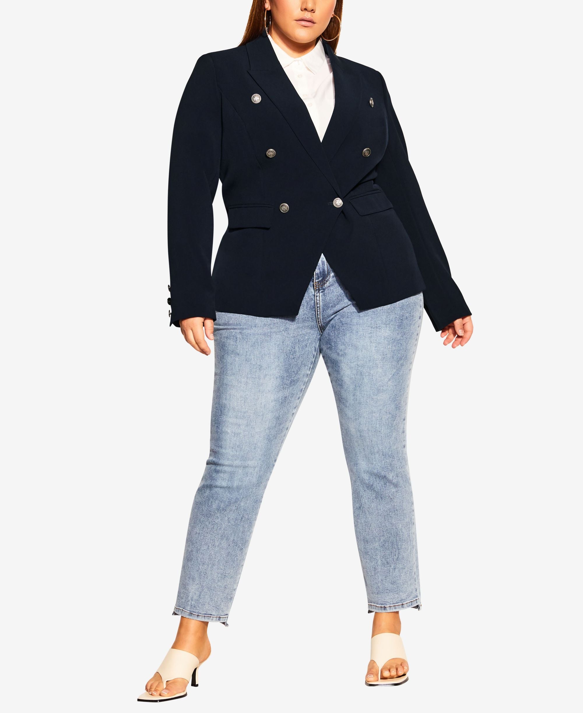 City Chic Trendy Plus Size Royal Love Jacket