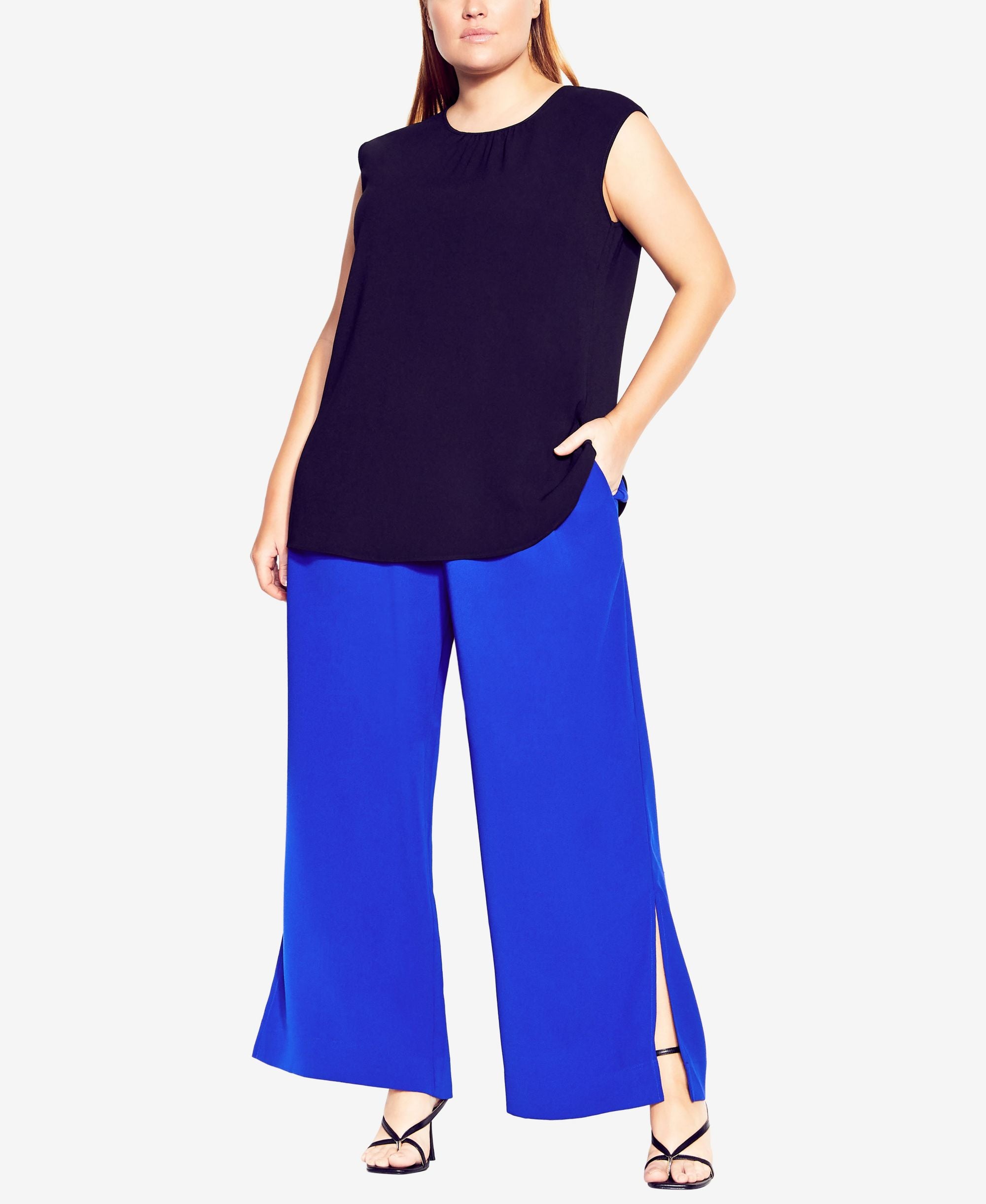 City Chic Trendy Plus Size Chic Split Pants