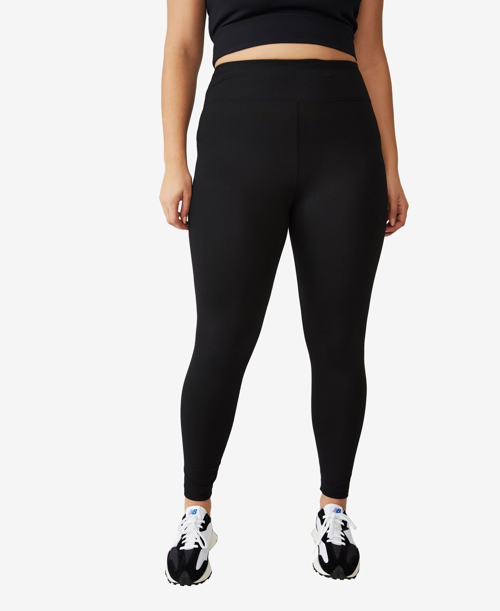 Trendy Plus Size Active Highwaist Core Full Length Tight Pants