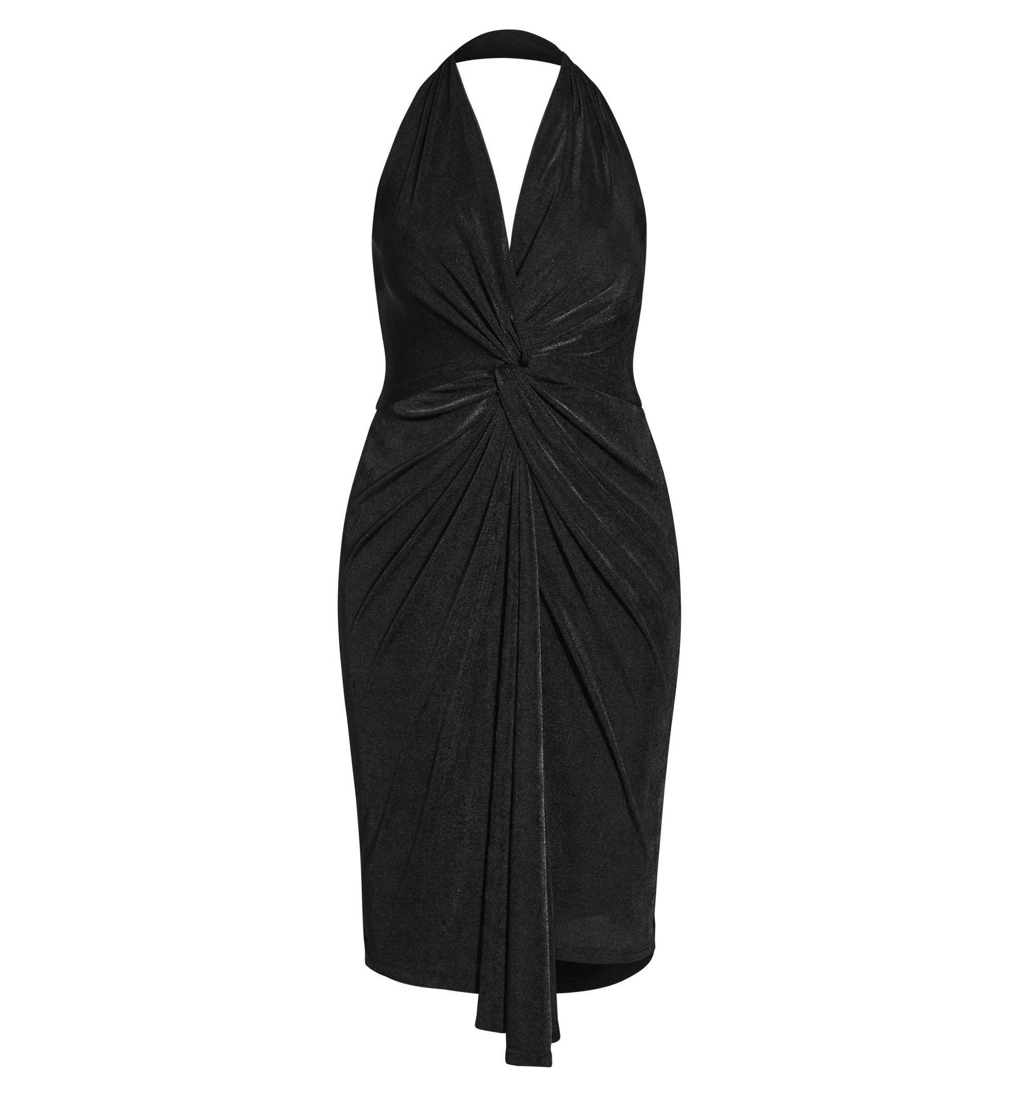 City Chic Trendy Plus Size Halter Twist Dress