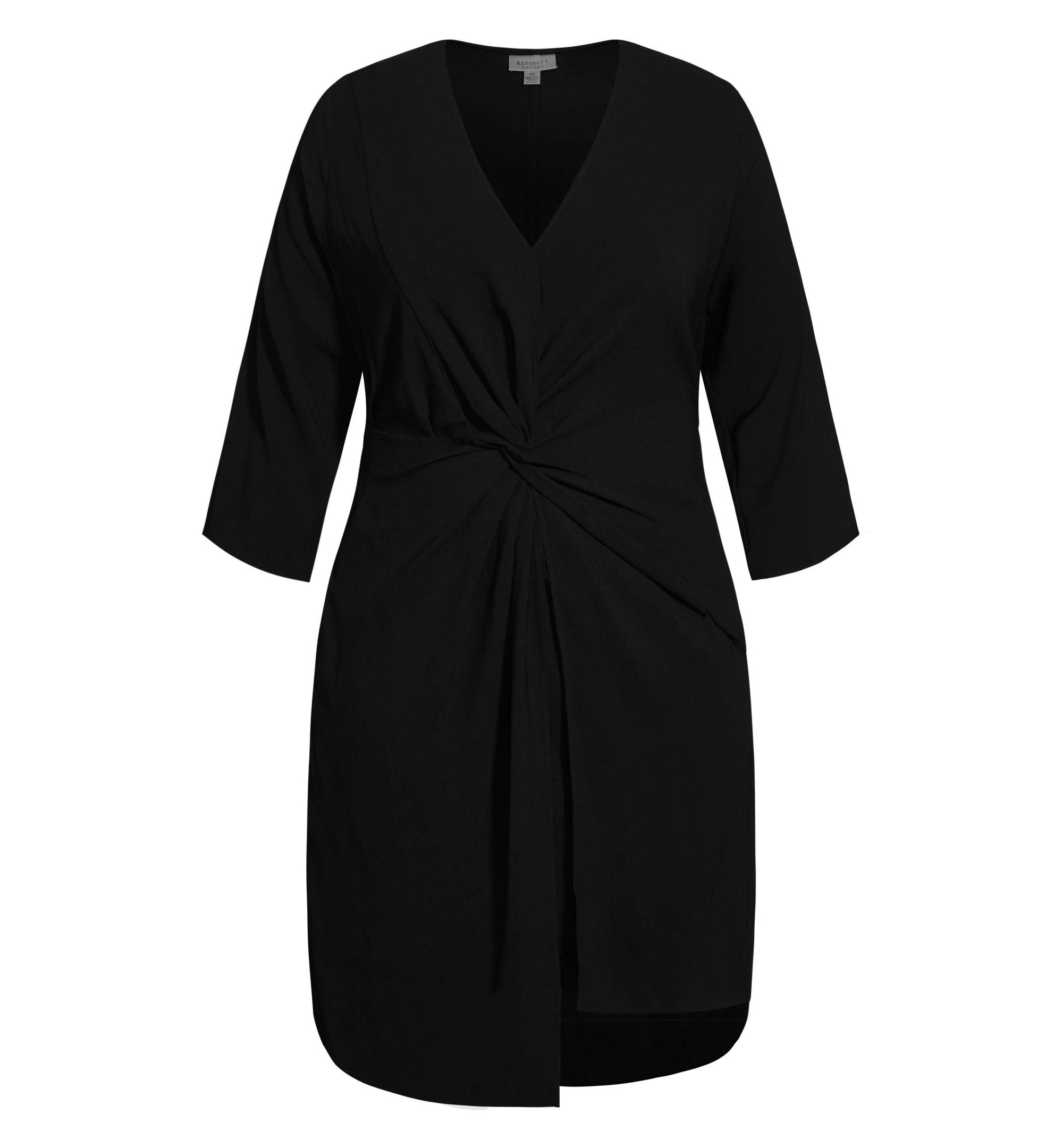 City Chic Knot Front Dress