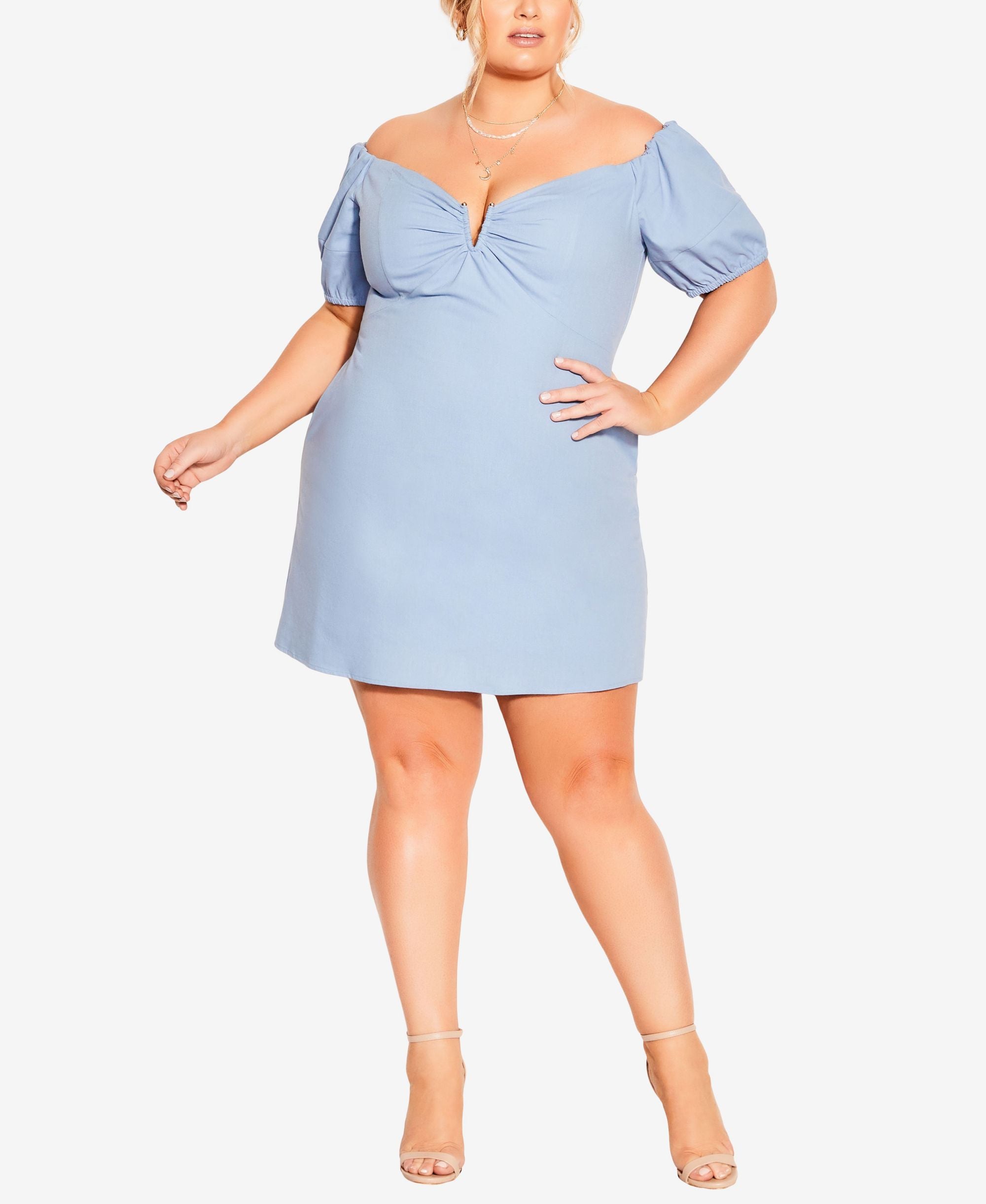 City Chic Trendy Plus Size Sweet Paradise Mini Dress