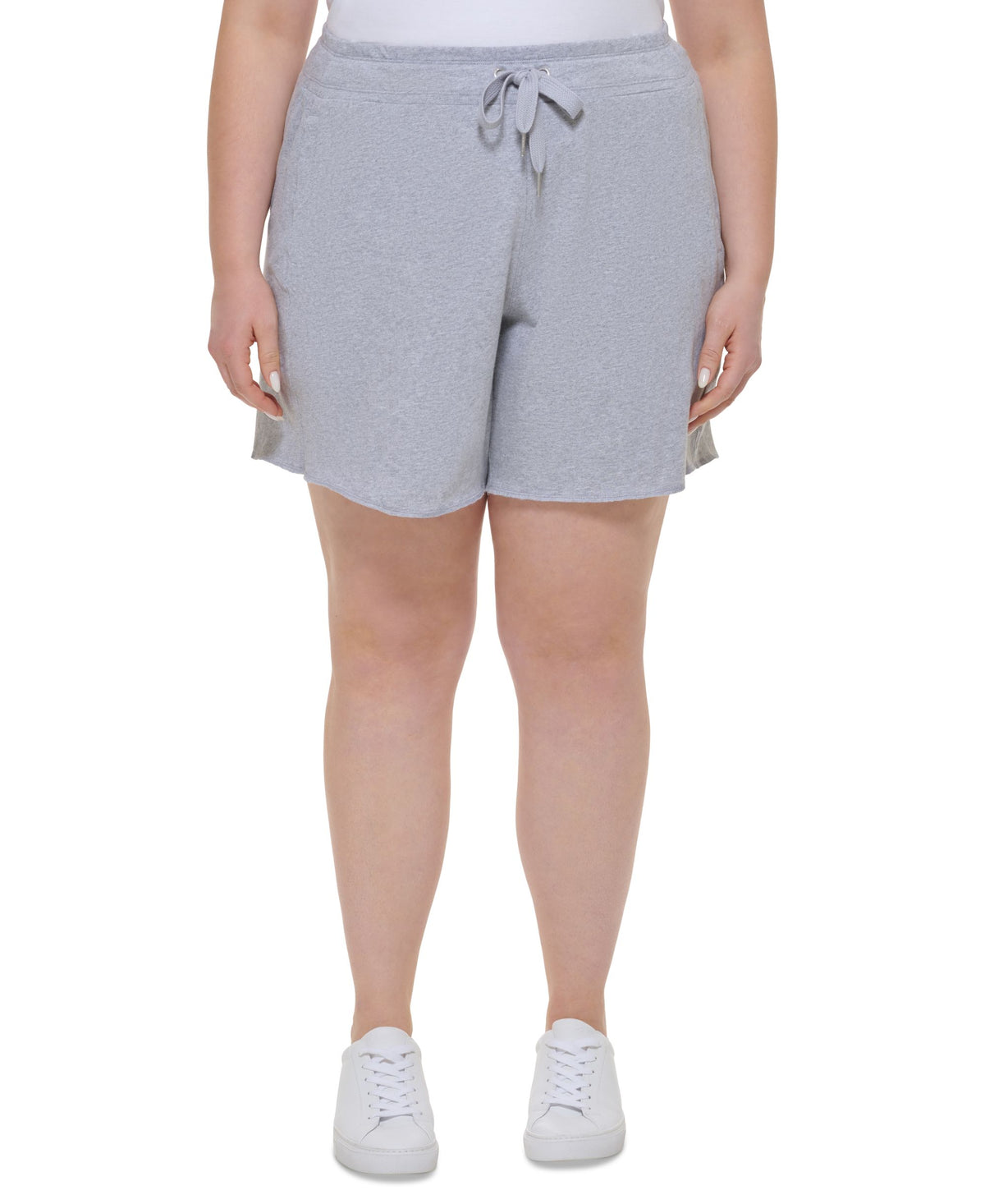 Calvin Klein Performance Plus Size High Waist Cotton Shorts