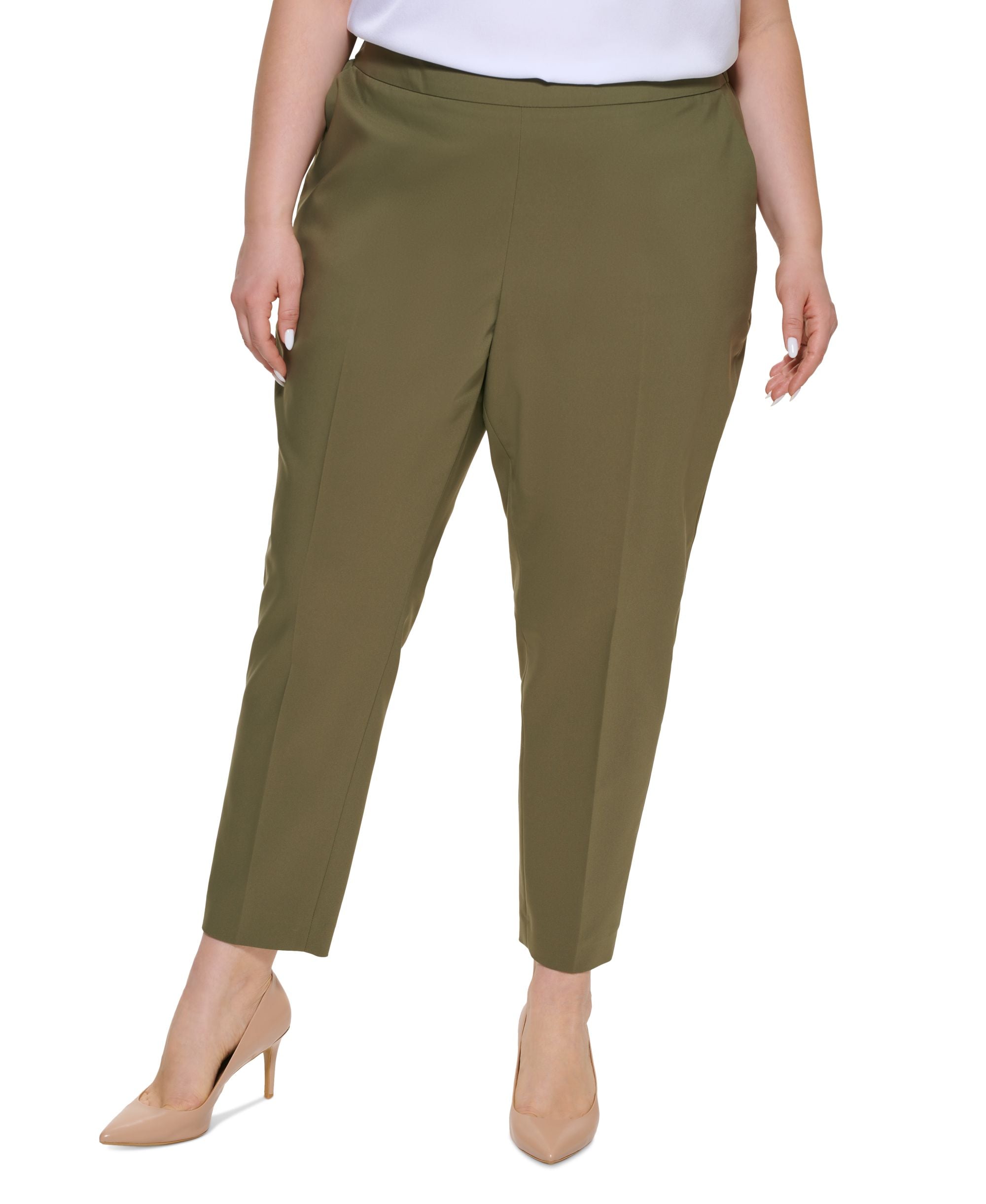Calvin Klein Plus Size Slim Leg Pants