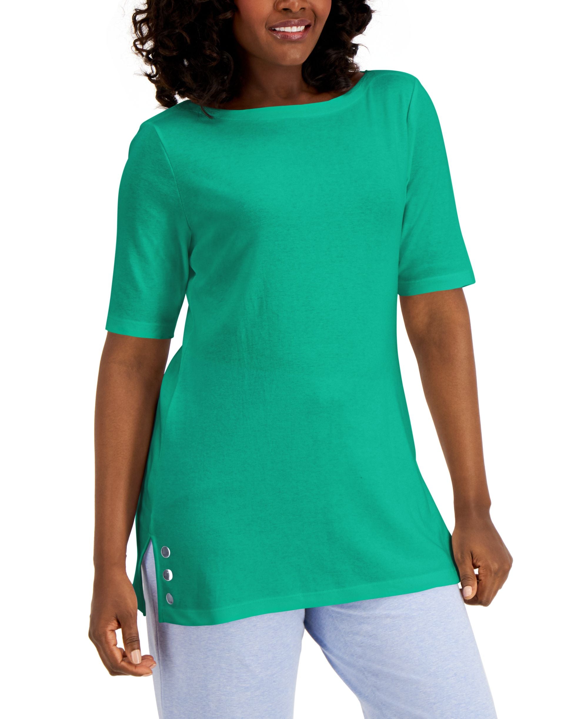 Karen Scott Embellished Tunic