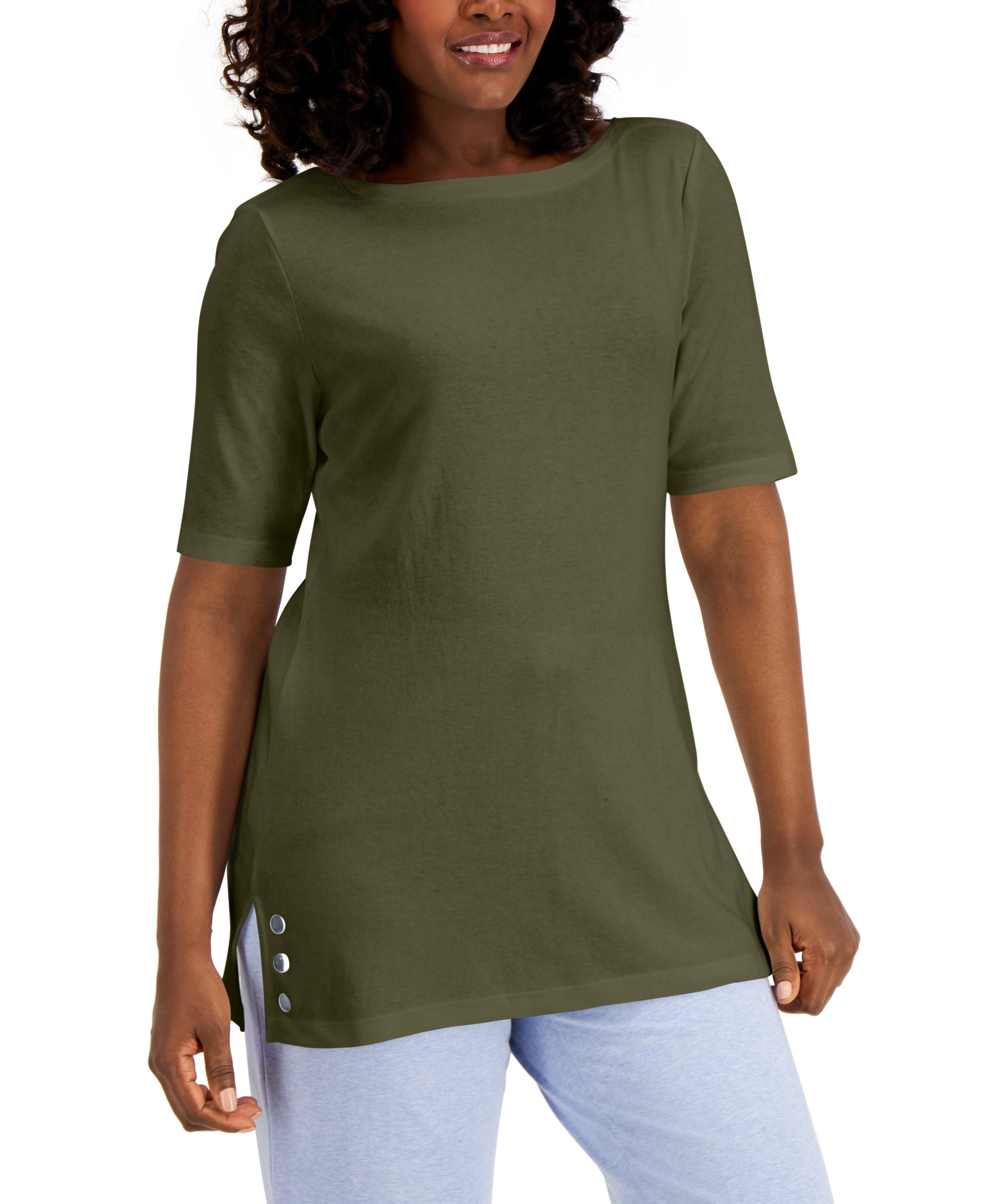 Karen Scott Embellished Tunic