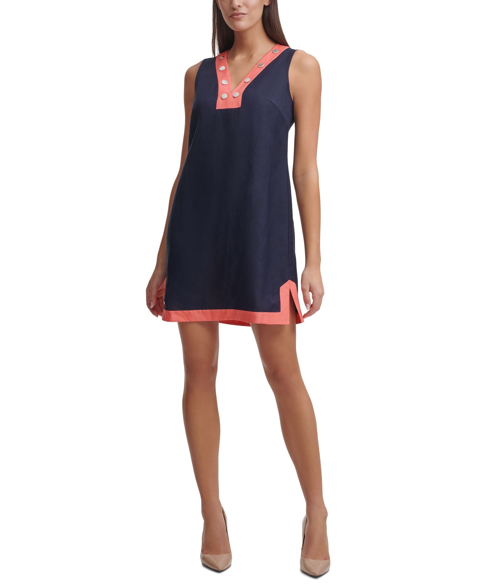 Tommy Hilfiger Petite Colorblocked Shift Dress