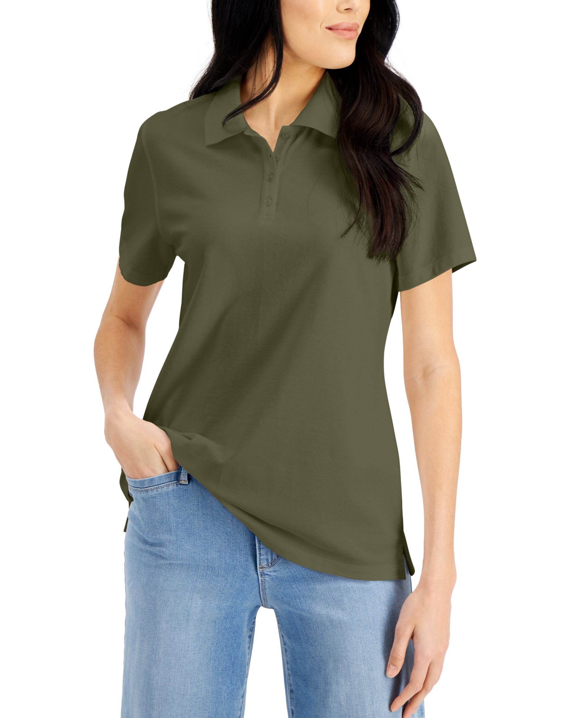 Cotton Short Sleeve Polo Shirt