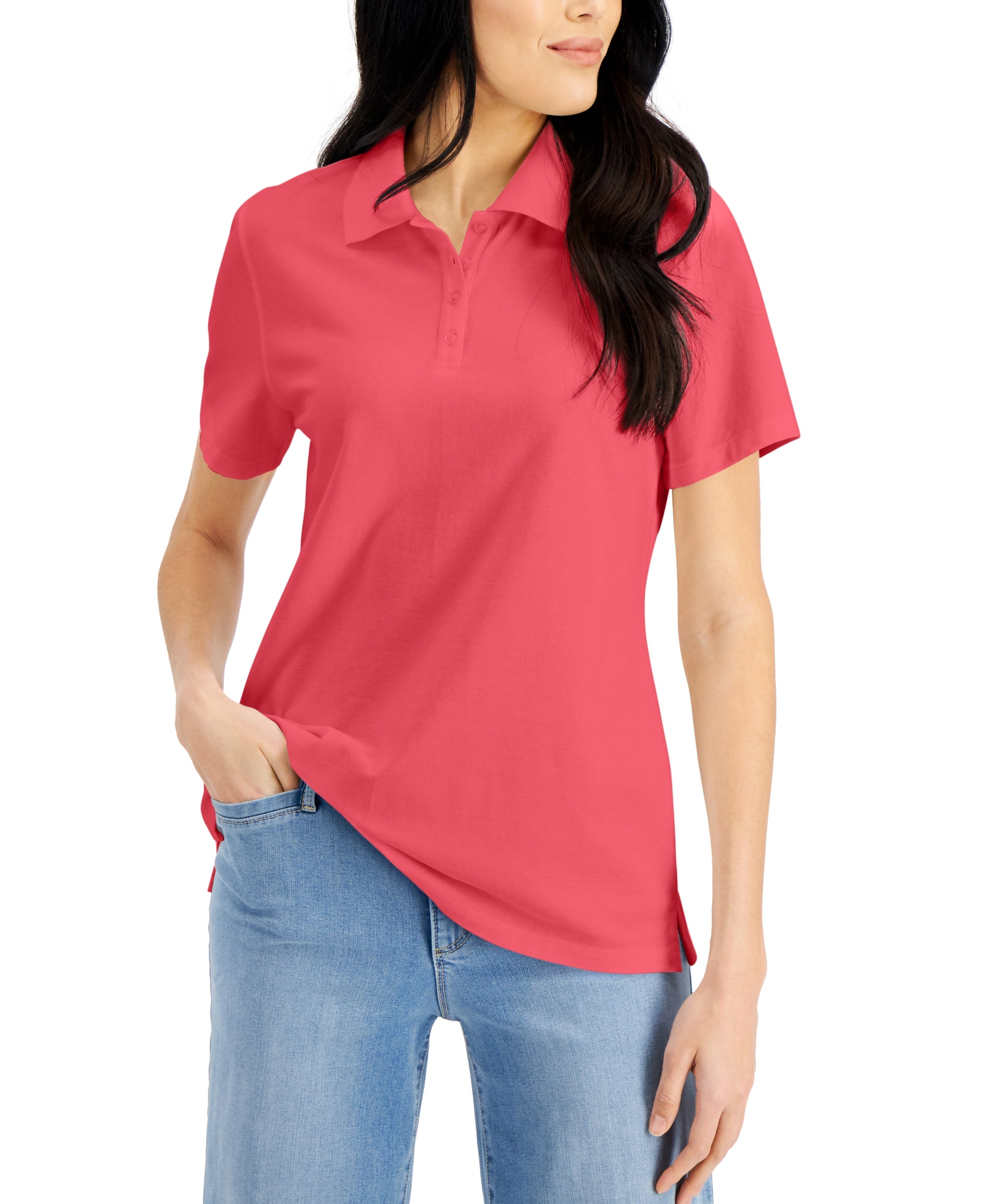 Cotton Short Sleeve Polo Shirt