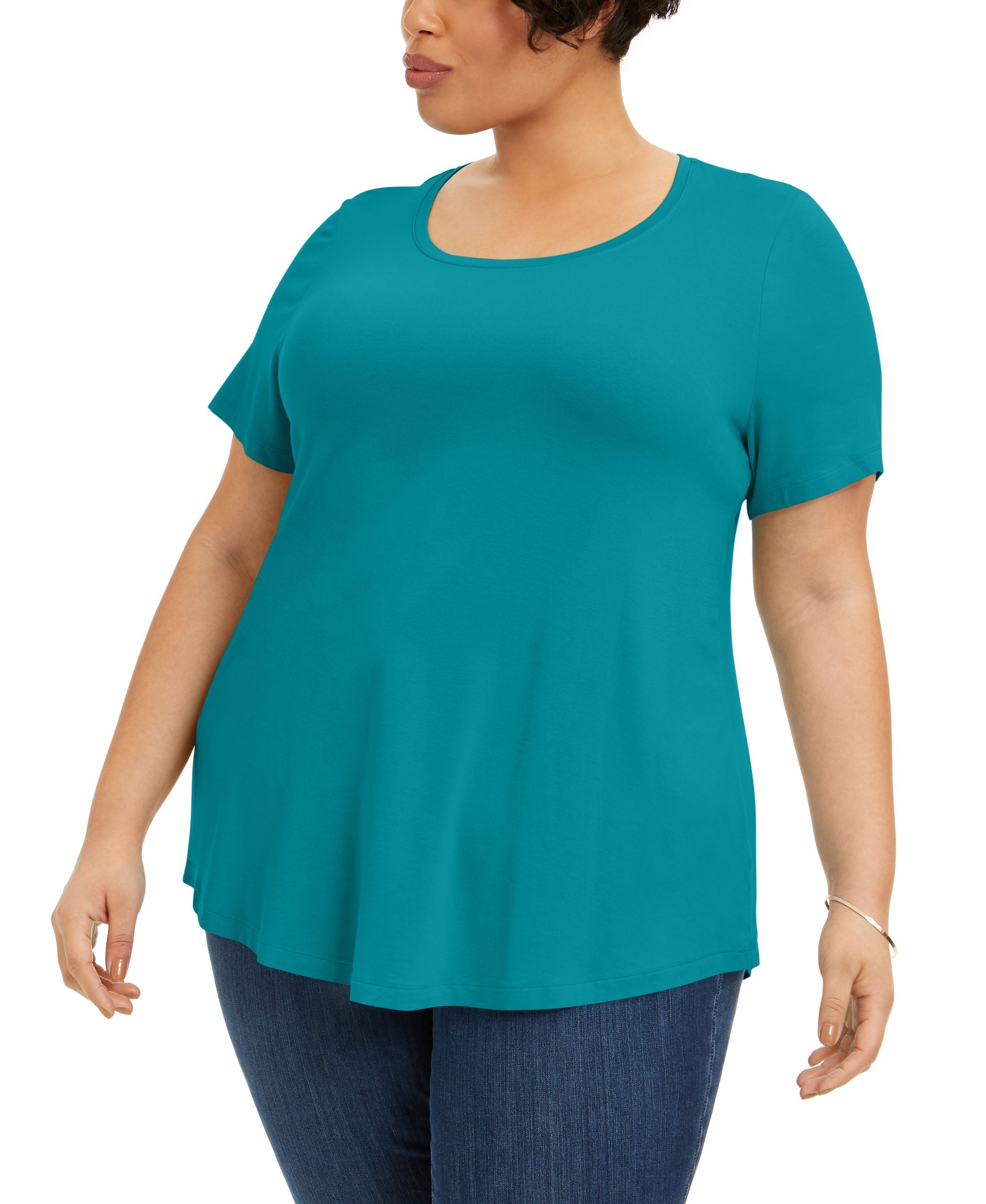 JM Collection Plus Size Short Sleeve Top