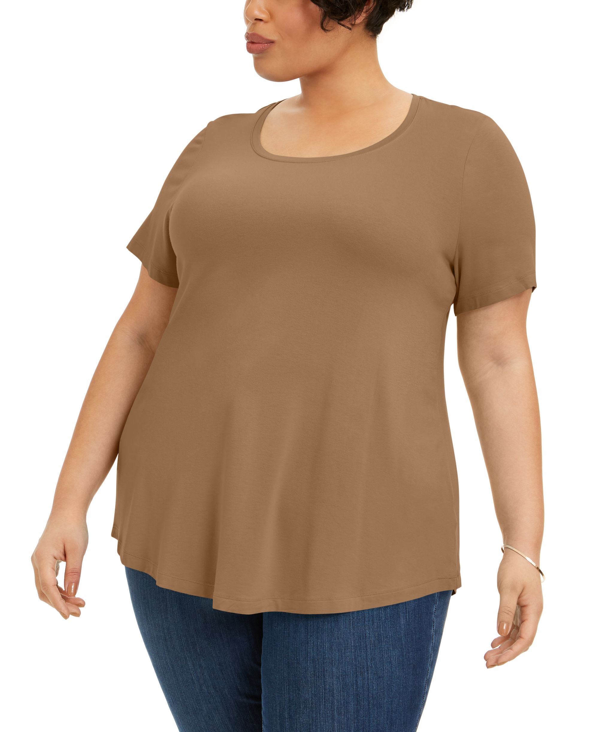 JM Collection Plus Size Short Sleeve Top