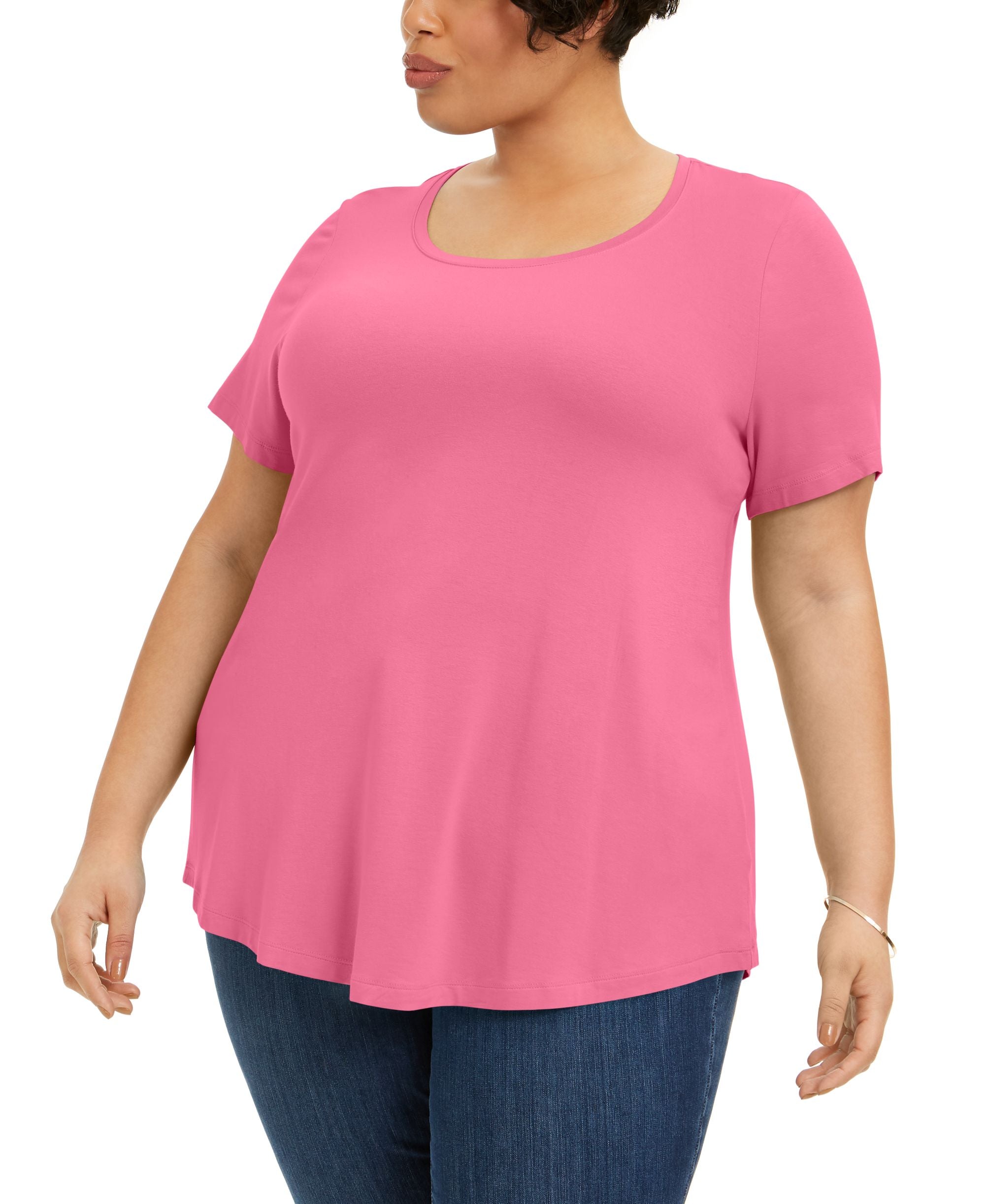 JM Collection Plus Size Short Sleeve Top