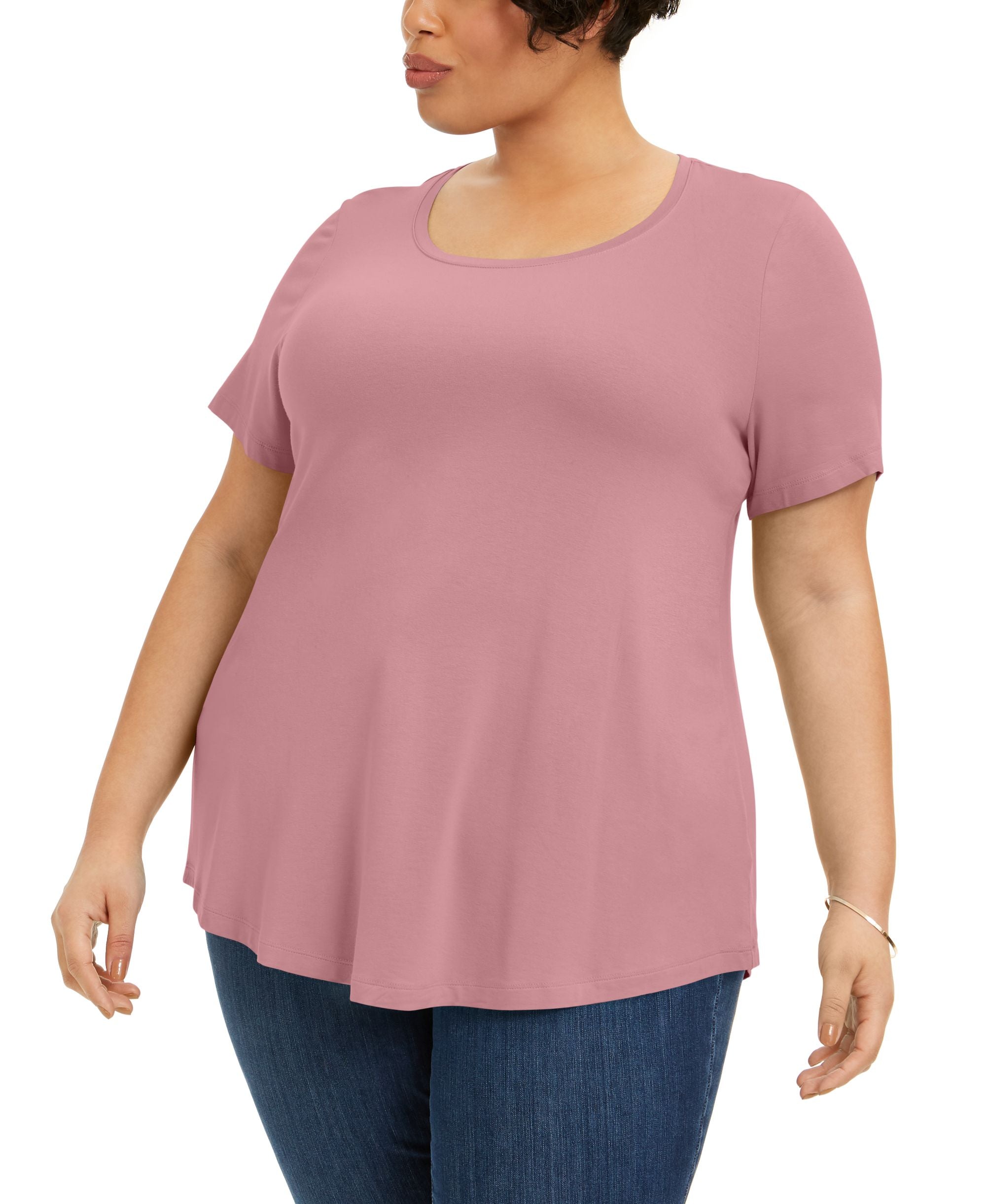 JM Collection Plus Size Short Sleeve Top