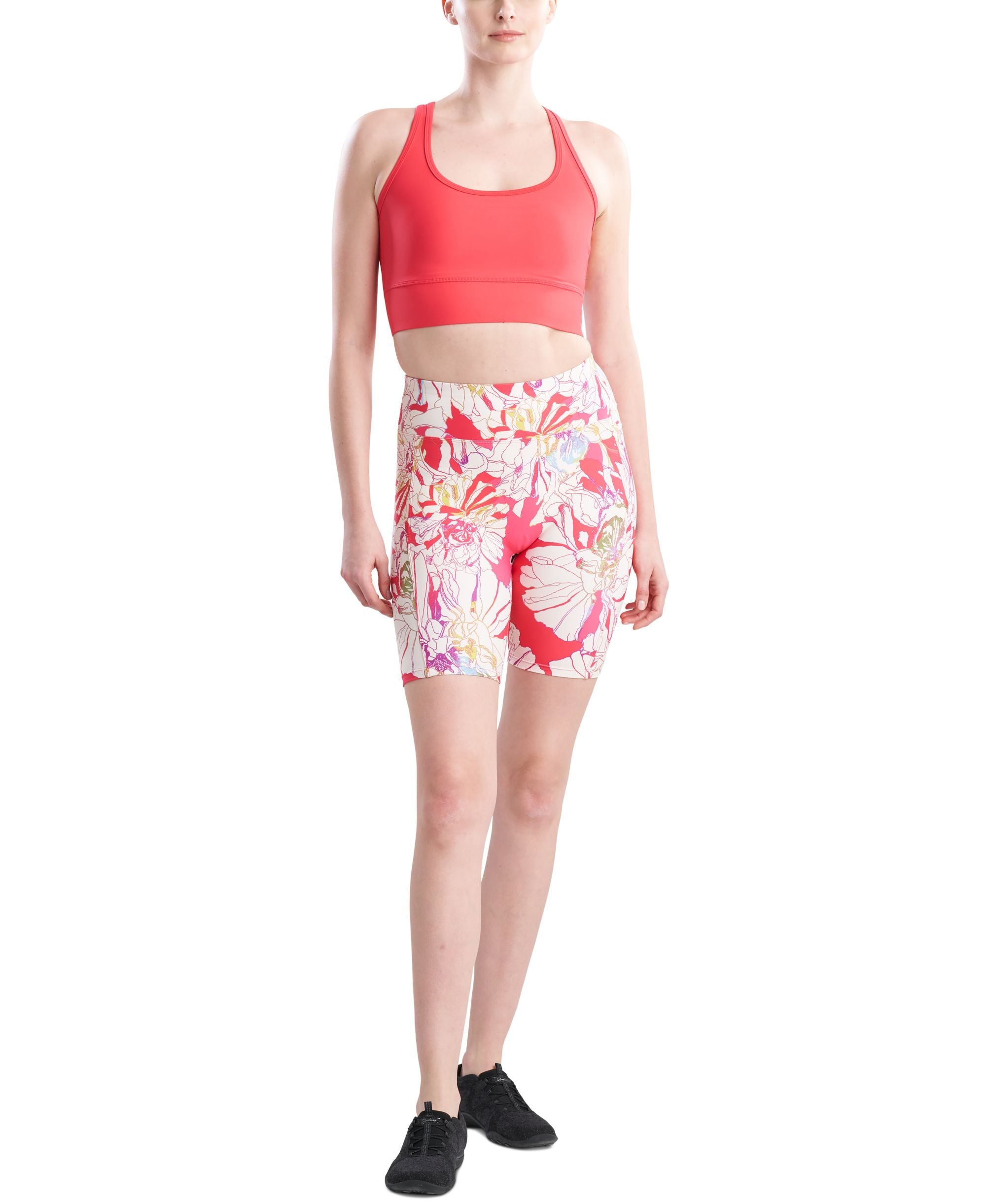 Josie Natori Womens Printed Solstice Bike Shorts
