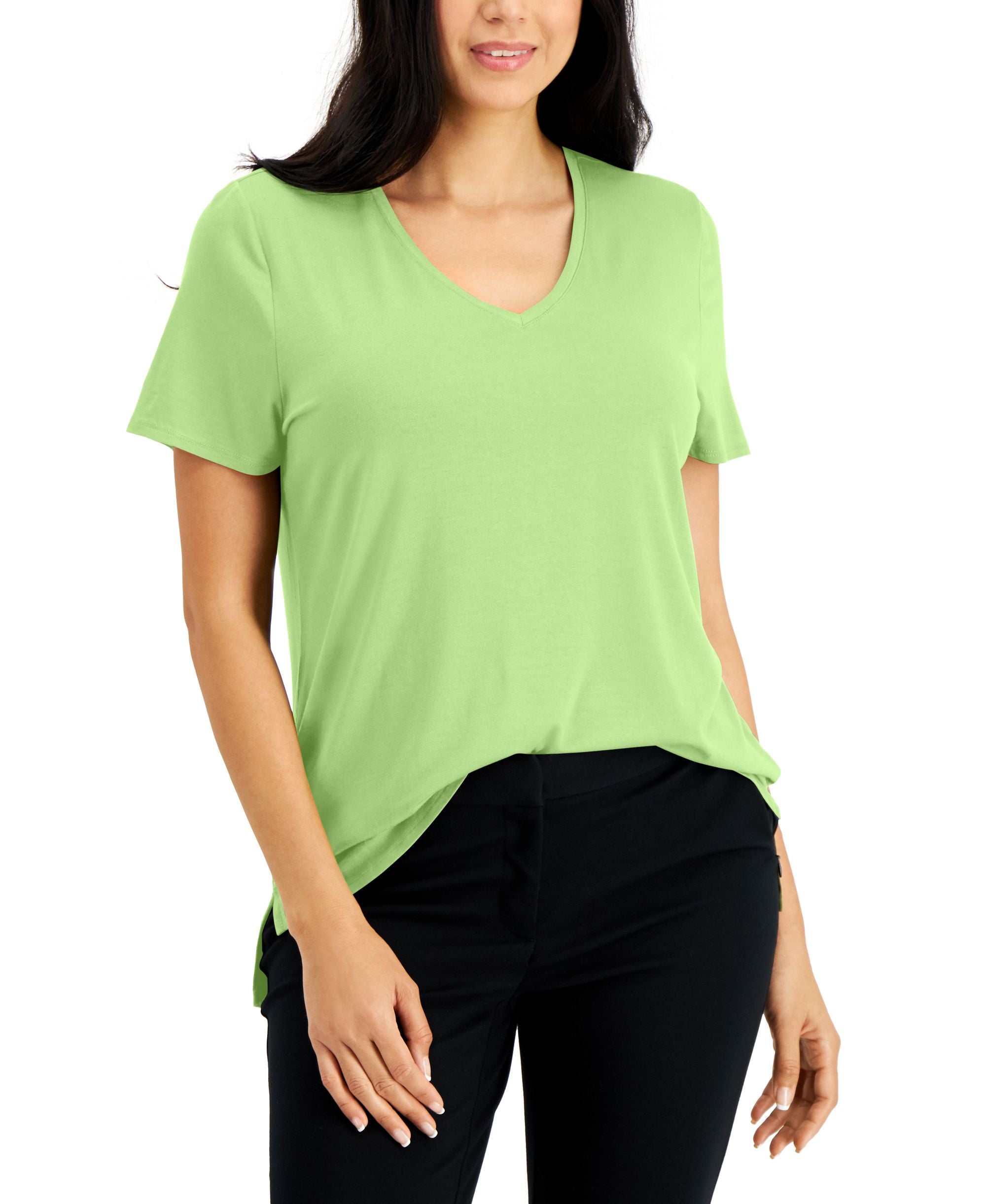 Alfani V Neck T-Shirt