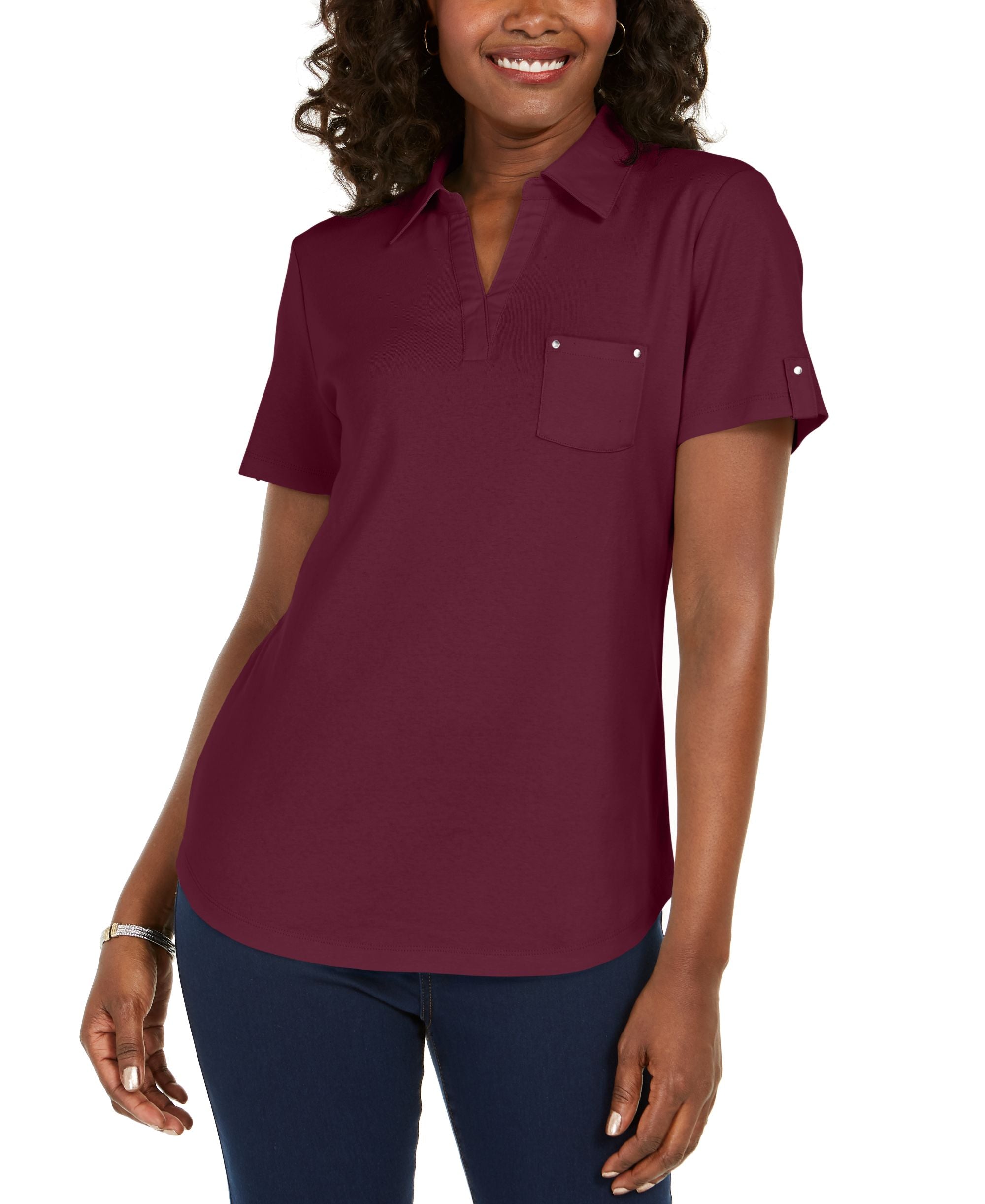 Cotton Short Sleeve Polo Shirt