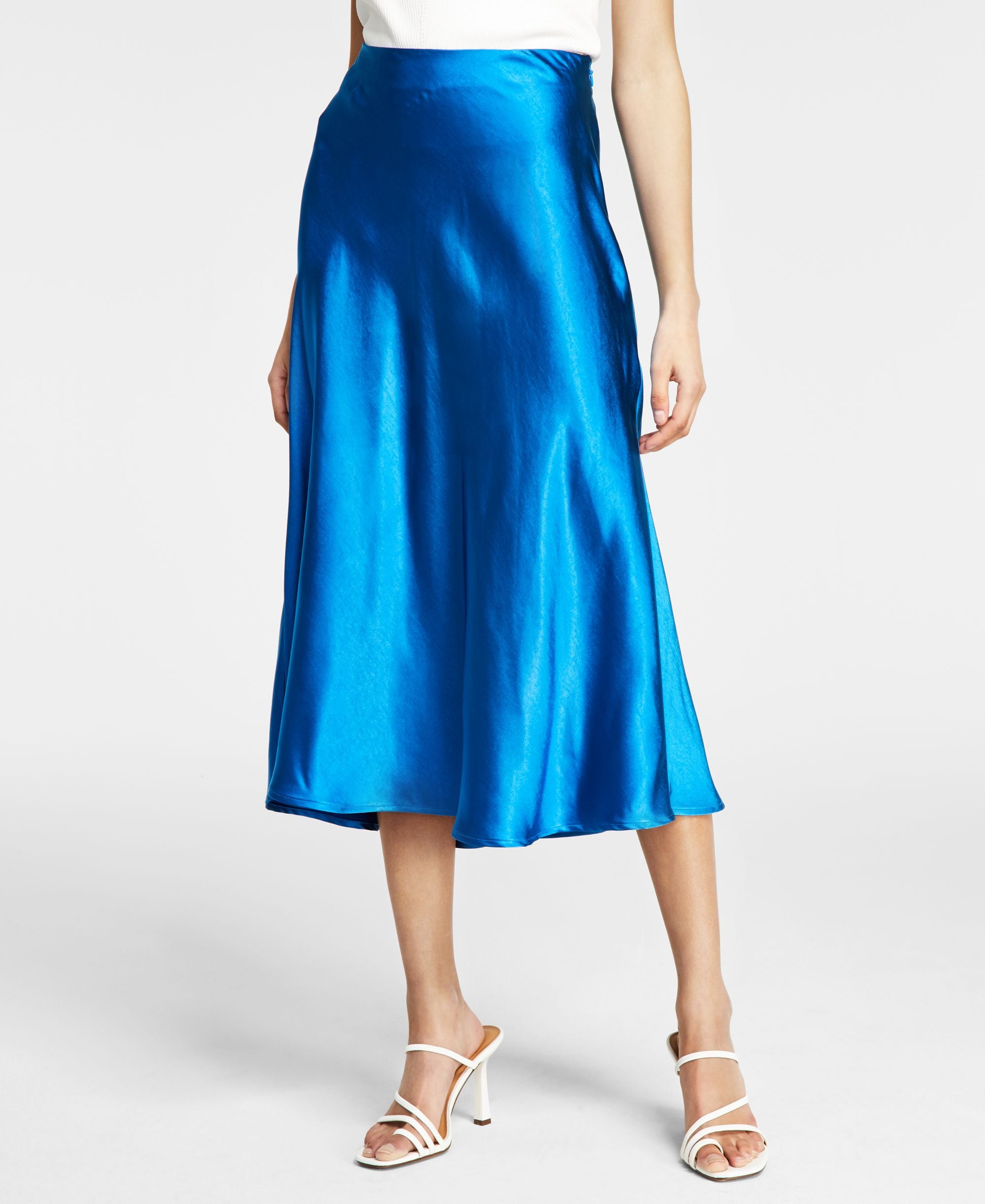 Women's Satin Flared Skirt