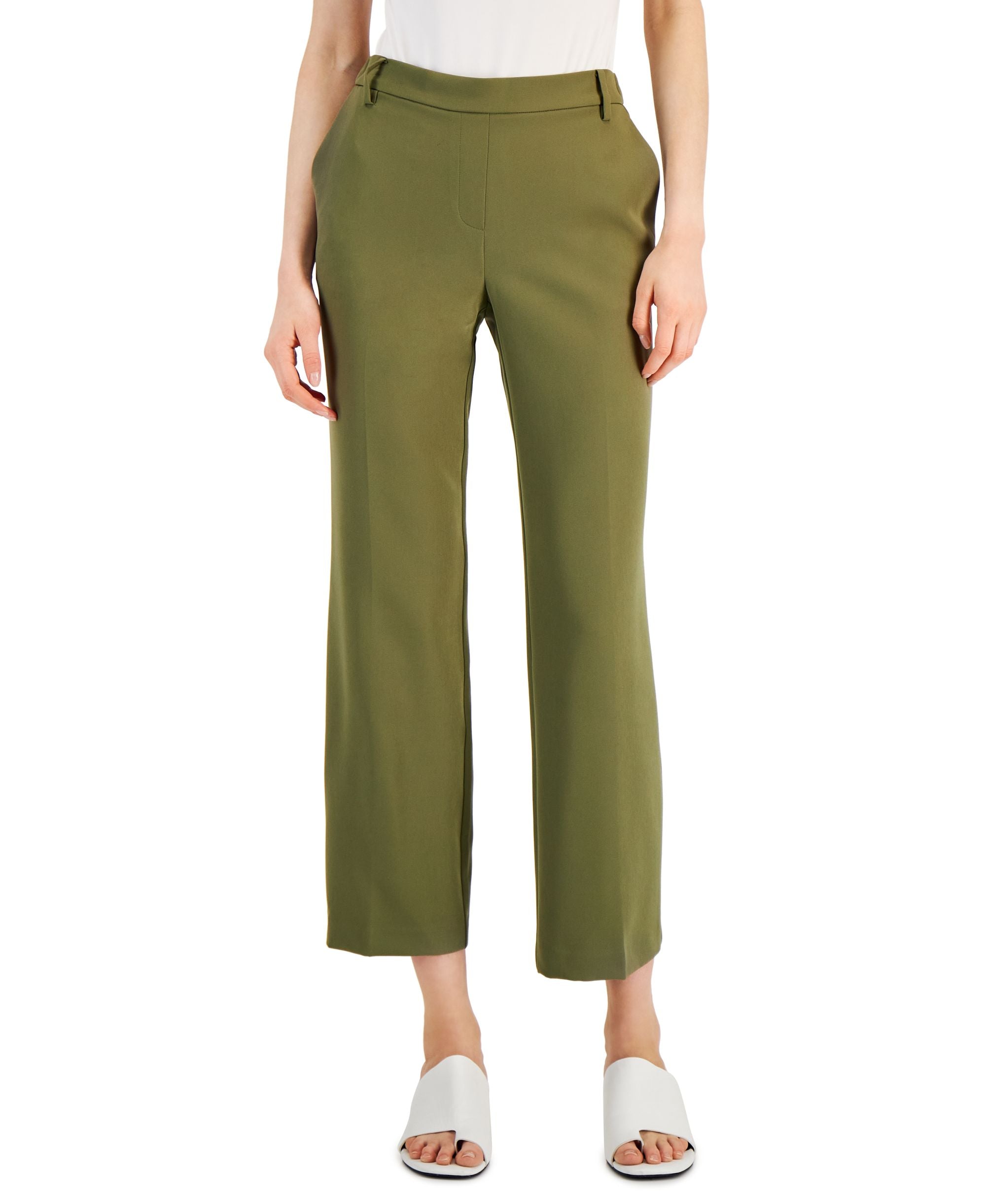 Alfani Womens Pull On Wide Leg Pants