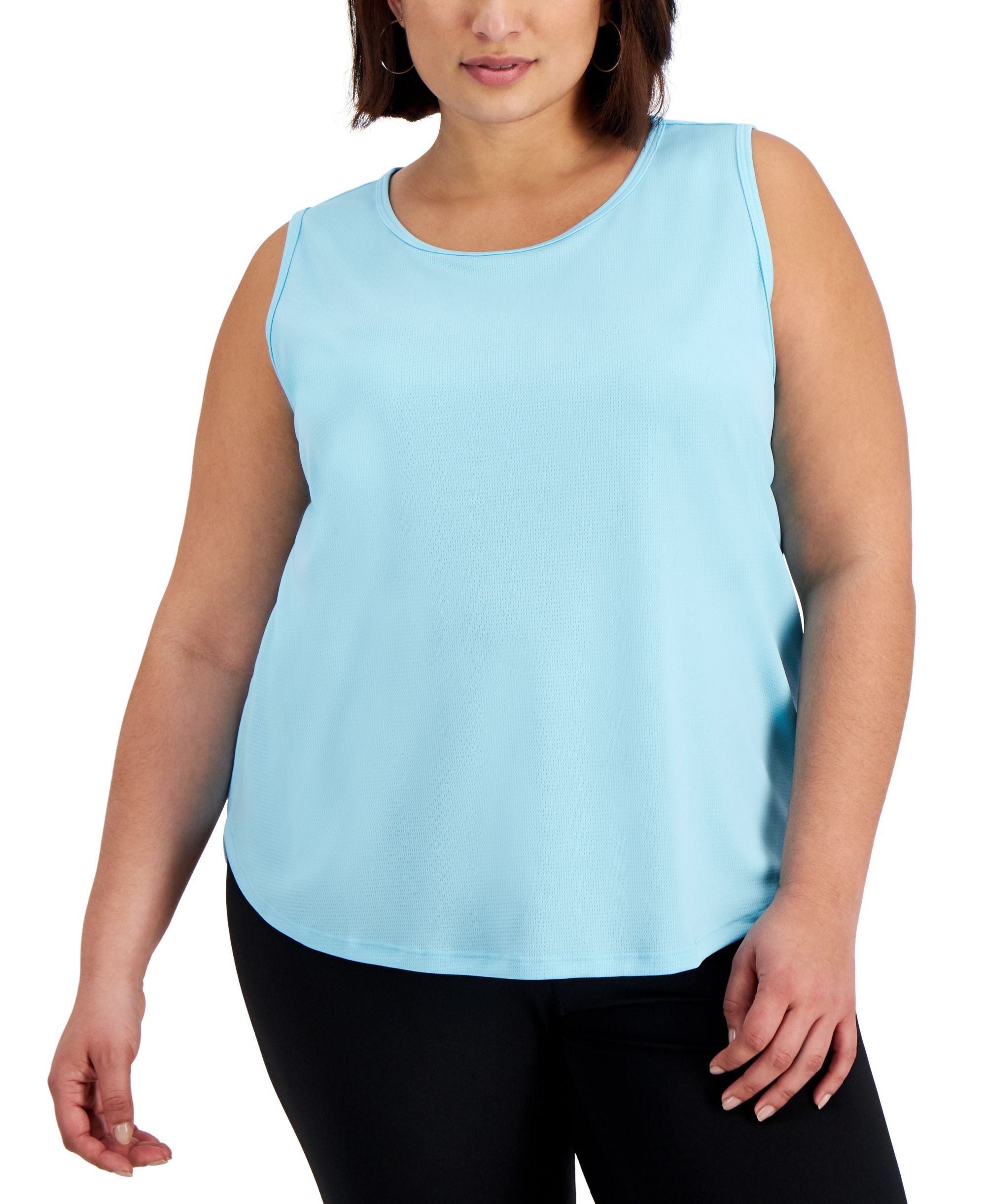 ID Ideology Plus Size Birdseye Mesh Tank Top