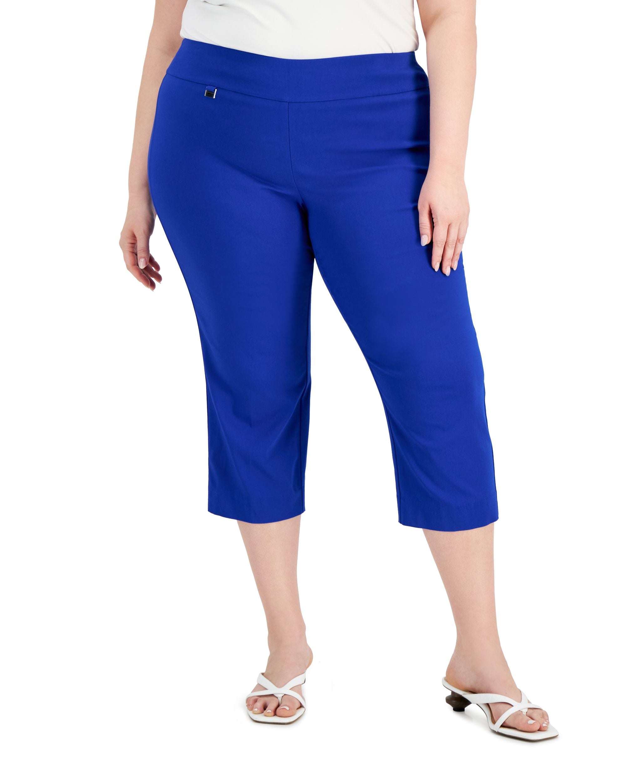 Plus Size Tummy-Control Capri Pants