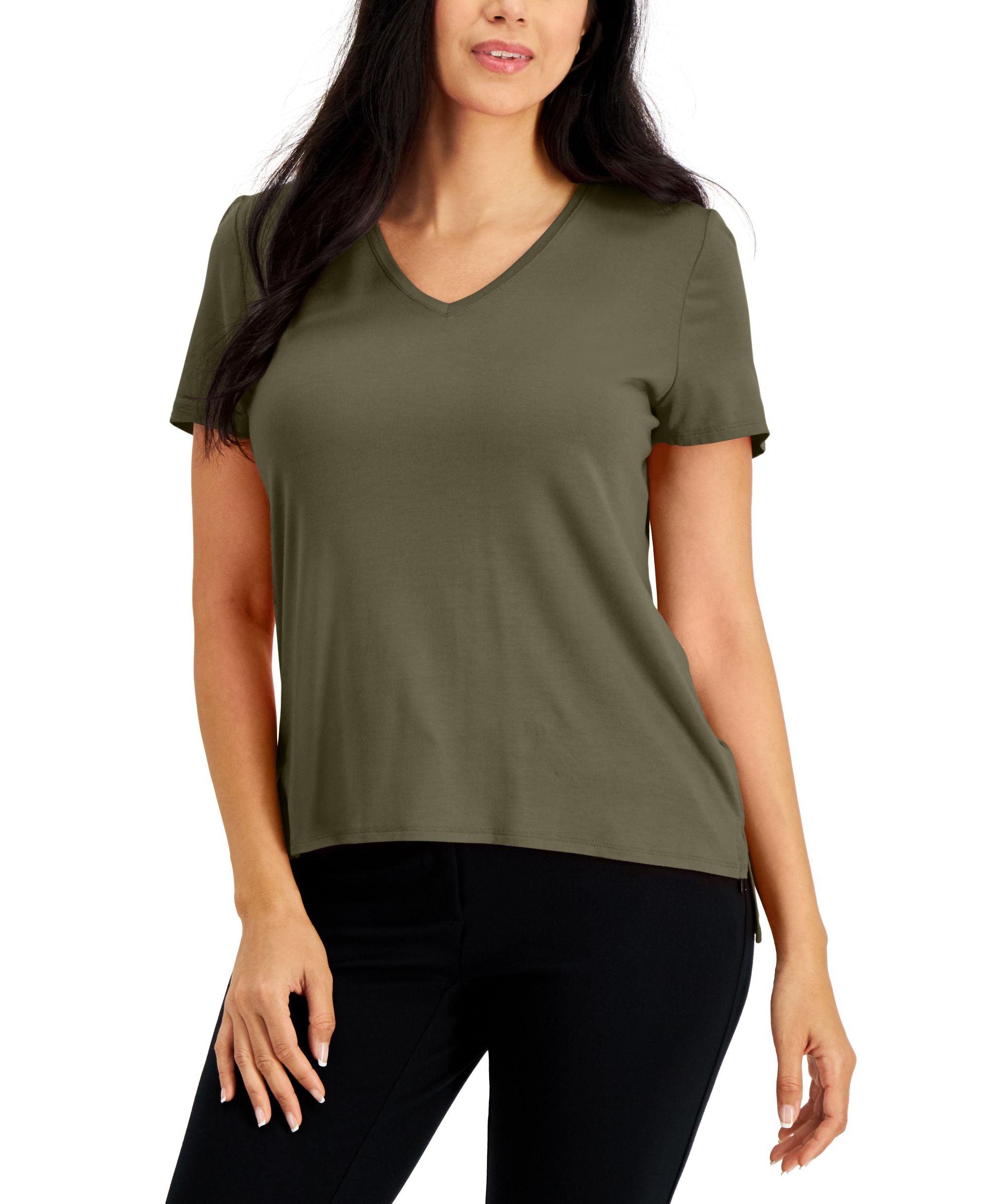 Alfani V Neck T-Shirt