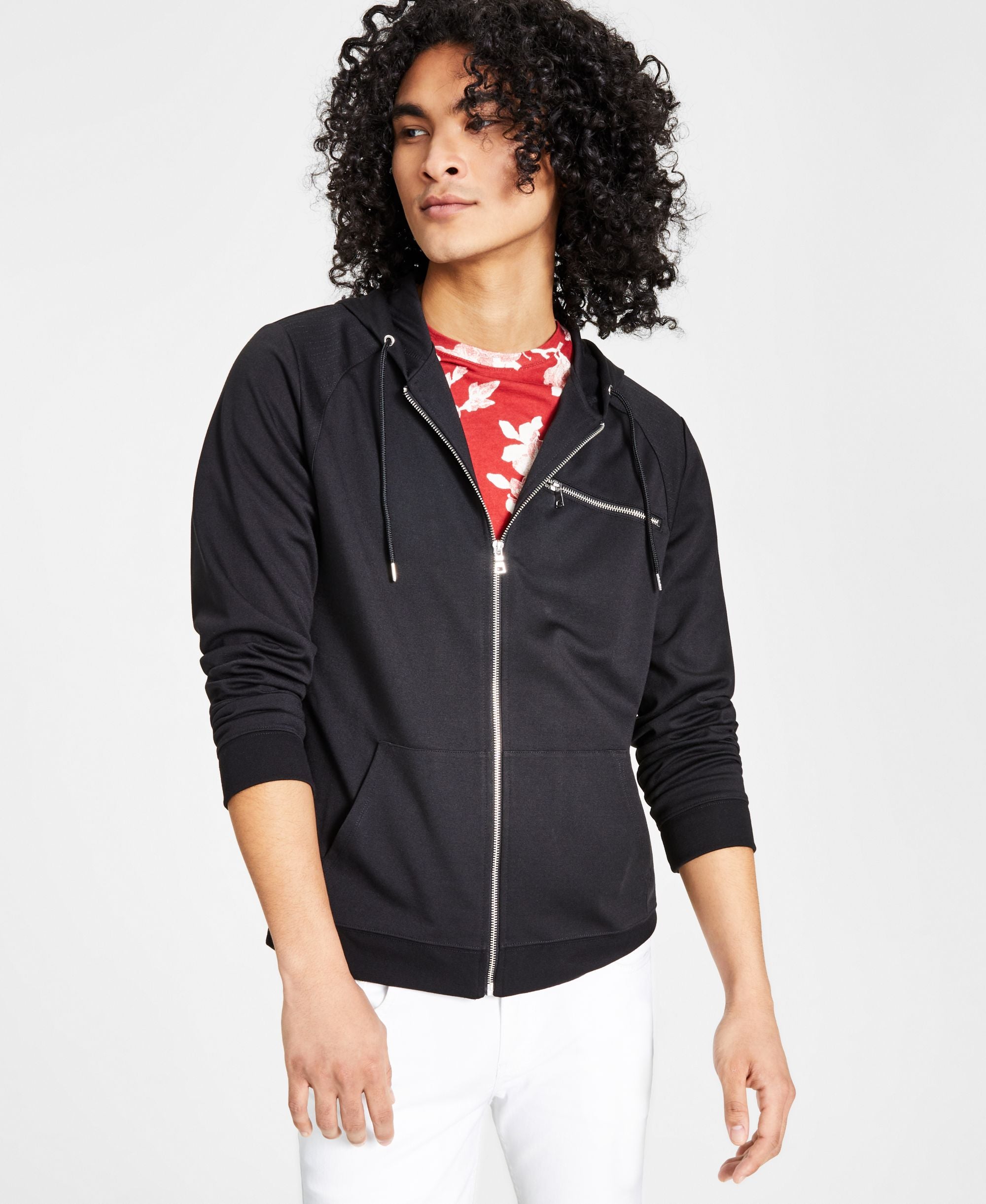 INC International Concepts Mens Front Zip Hoodie