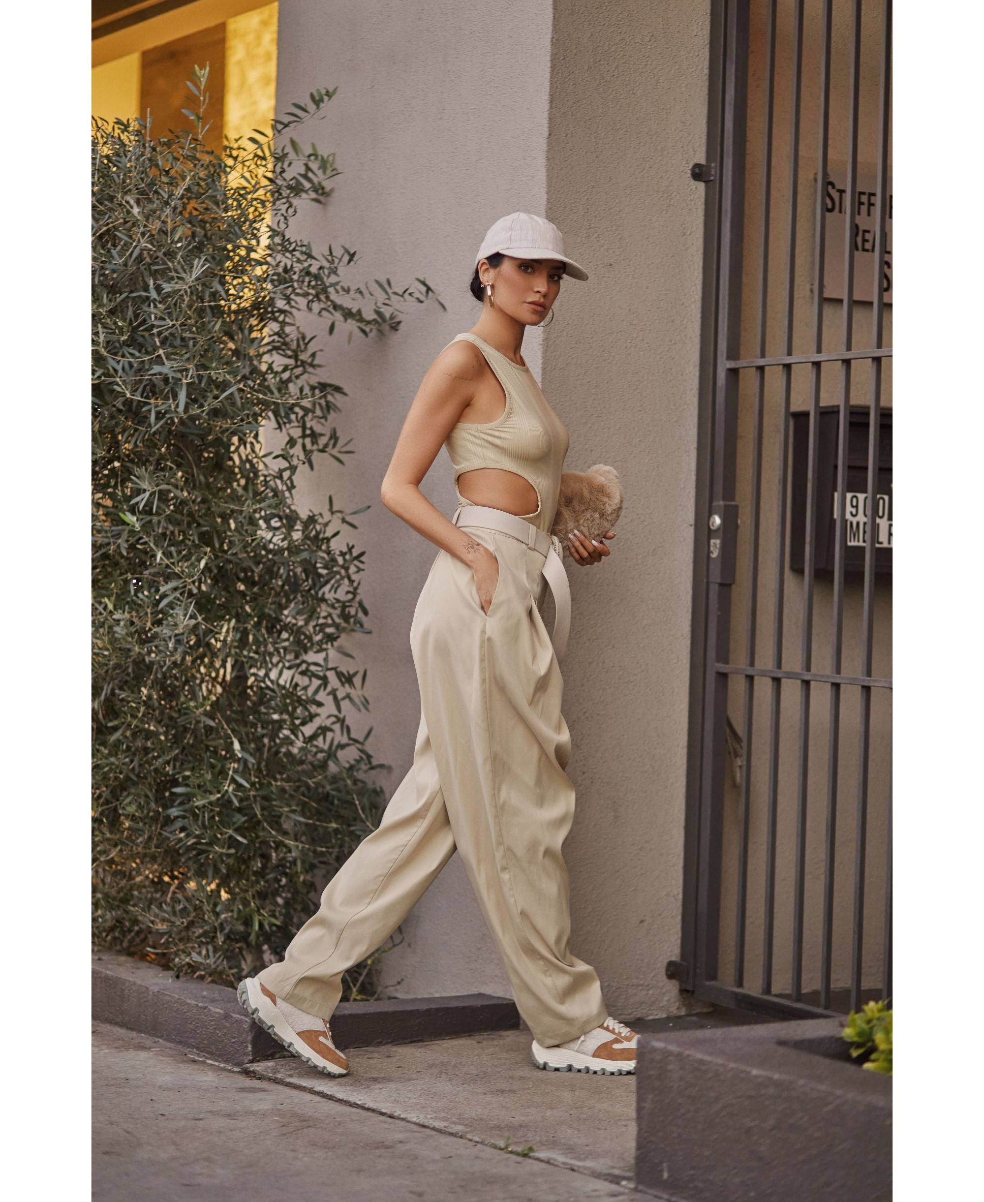 Bar III Nicole Williams English Wide Leg Pants