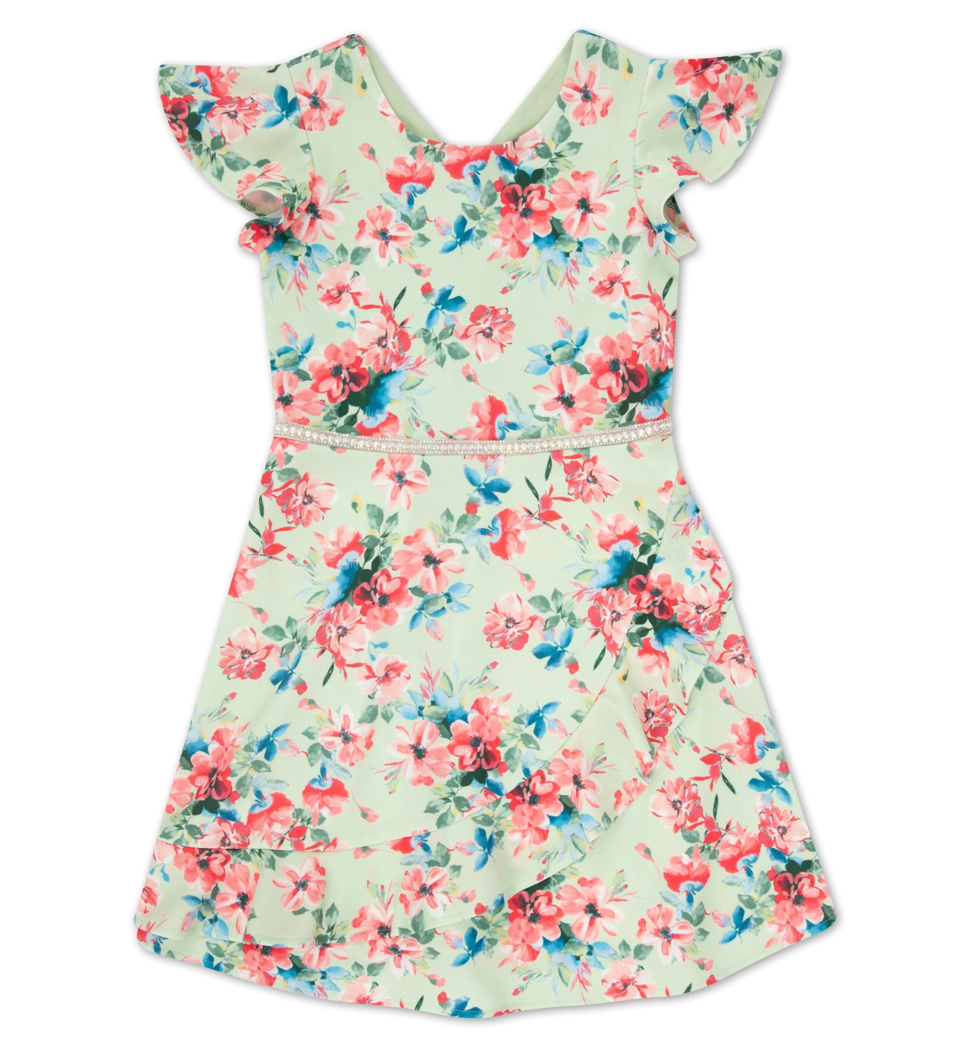 Speechless Big Girls Floral Ruffle Dress