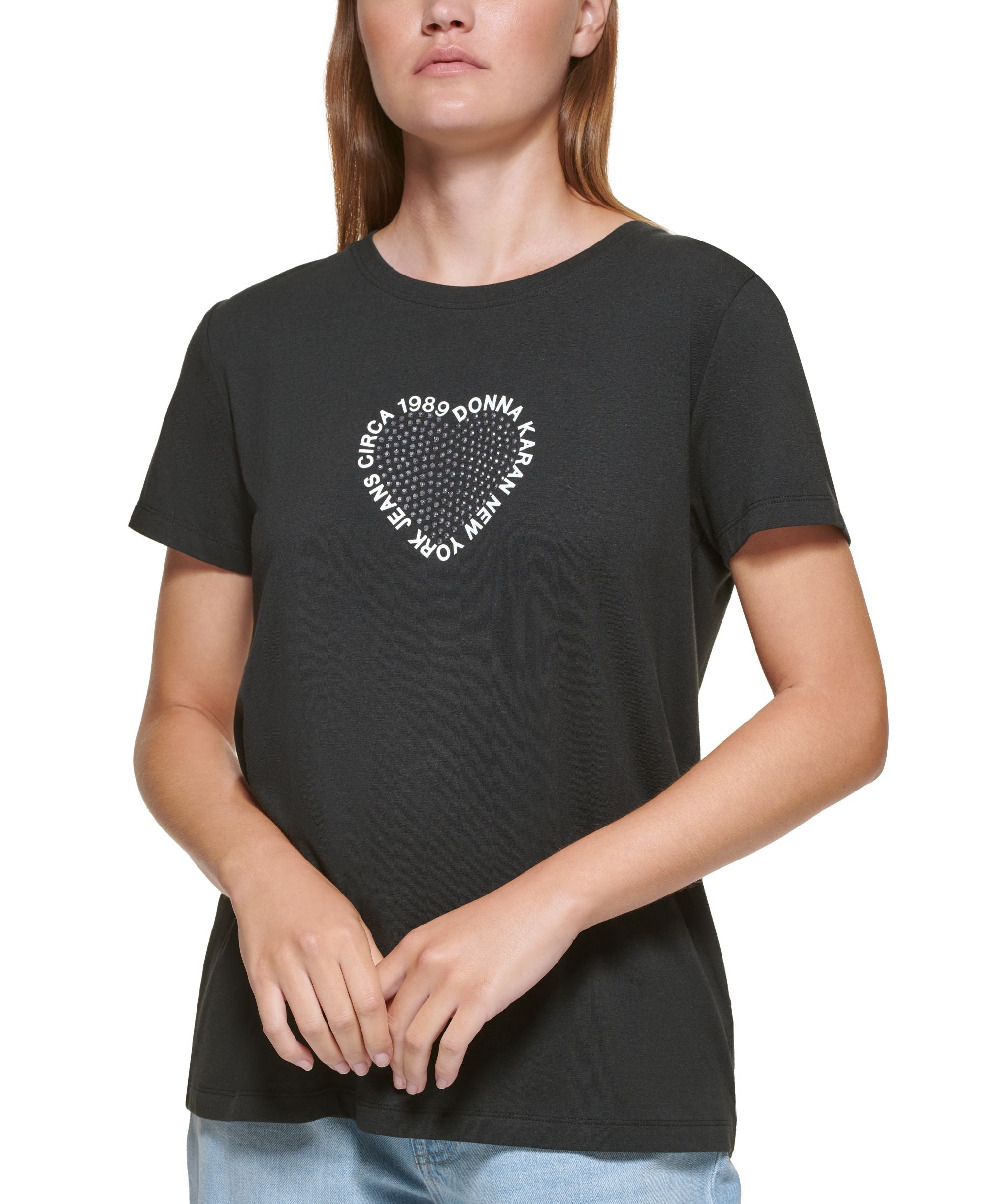 DKNY Jeans Embellished Crewneck T-Shirt