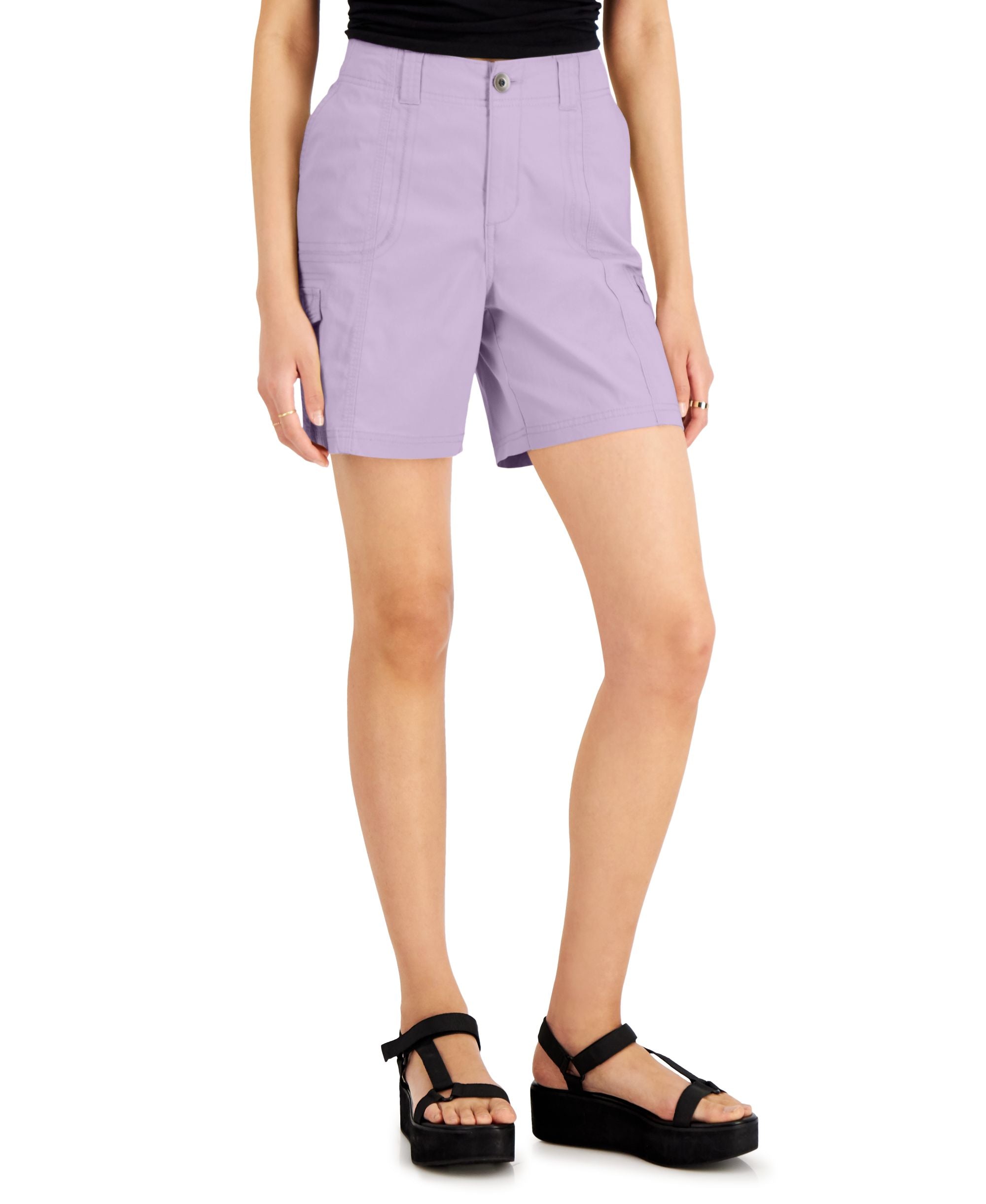 Women's Comfort-Waist Cargo Shorts