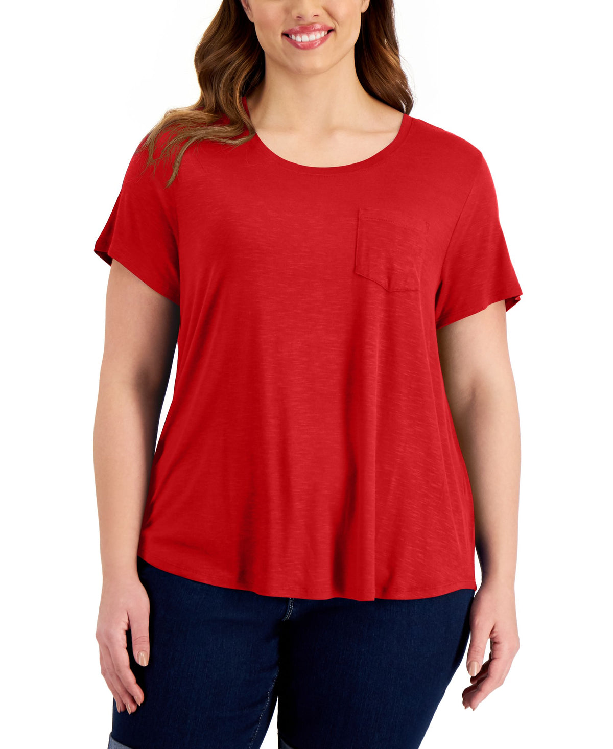 Style & Co Plus Size One Pocket T-Shirt