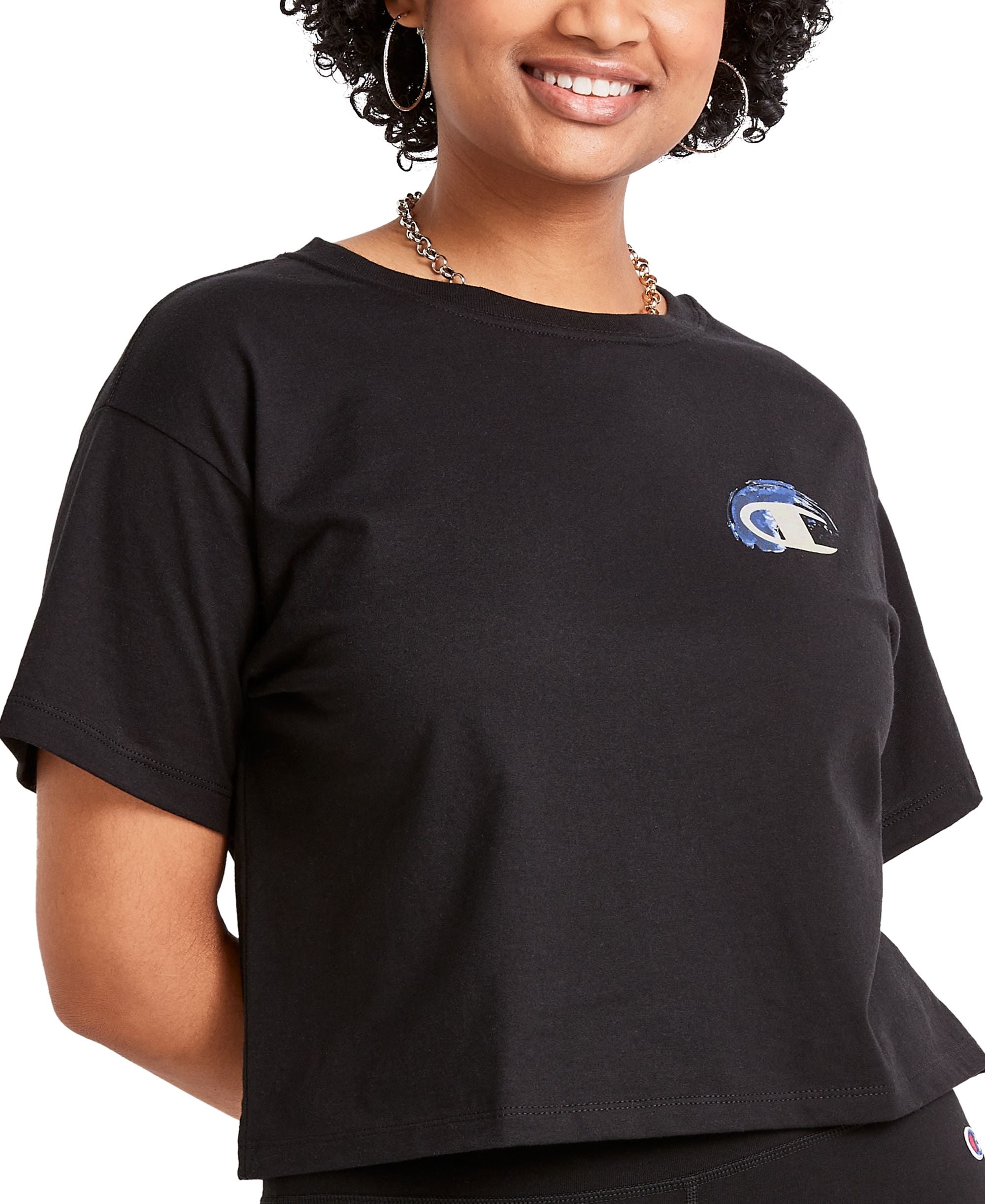 Champion Womens Cropped Logo T-Shirt