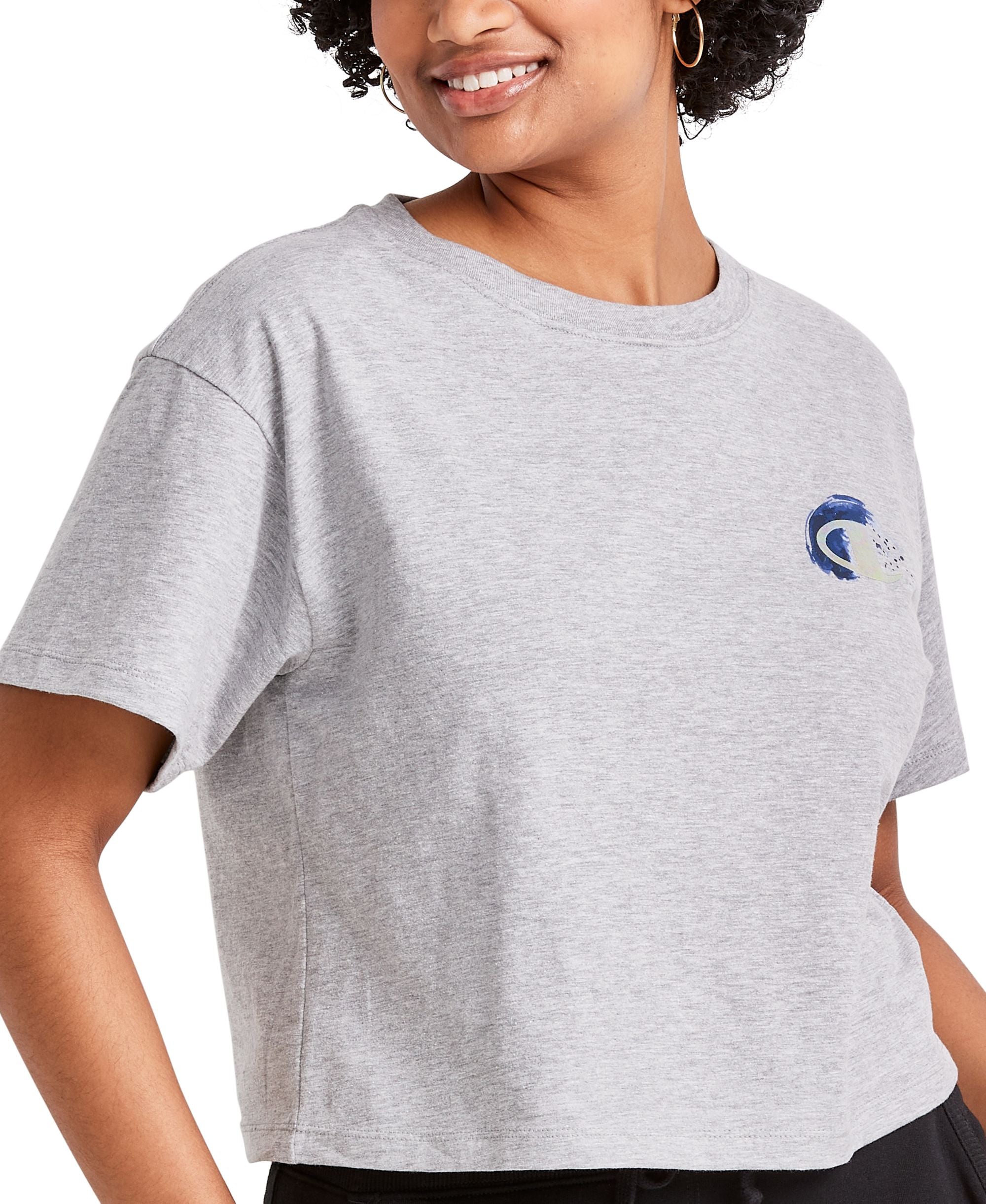 Champion Womens Cropped Logo T-Shirt