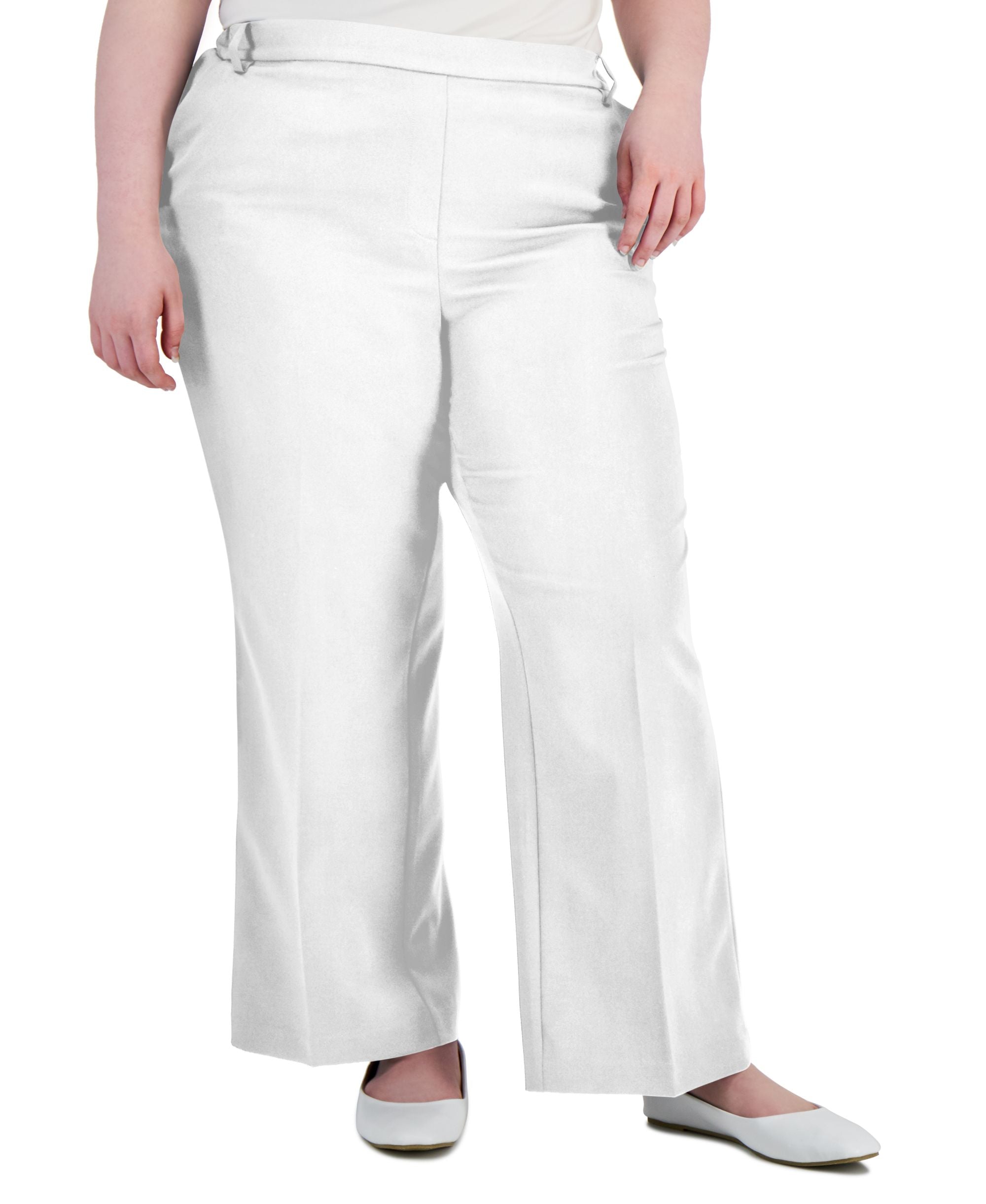 Alfani Plus Size Pull On Wide Leg Pants