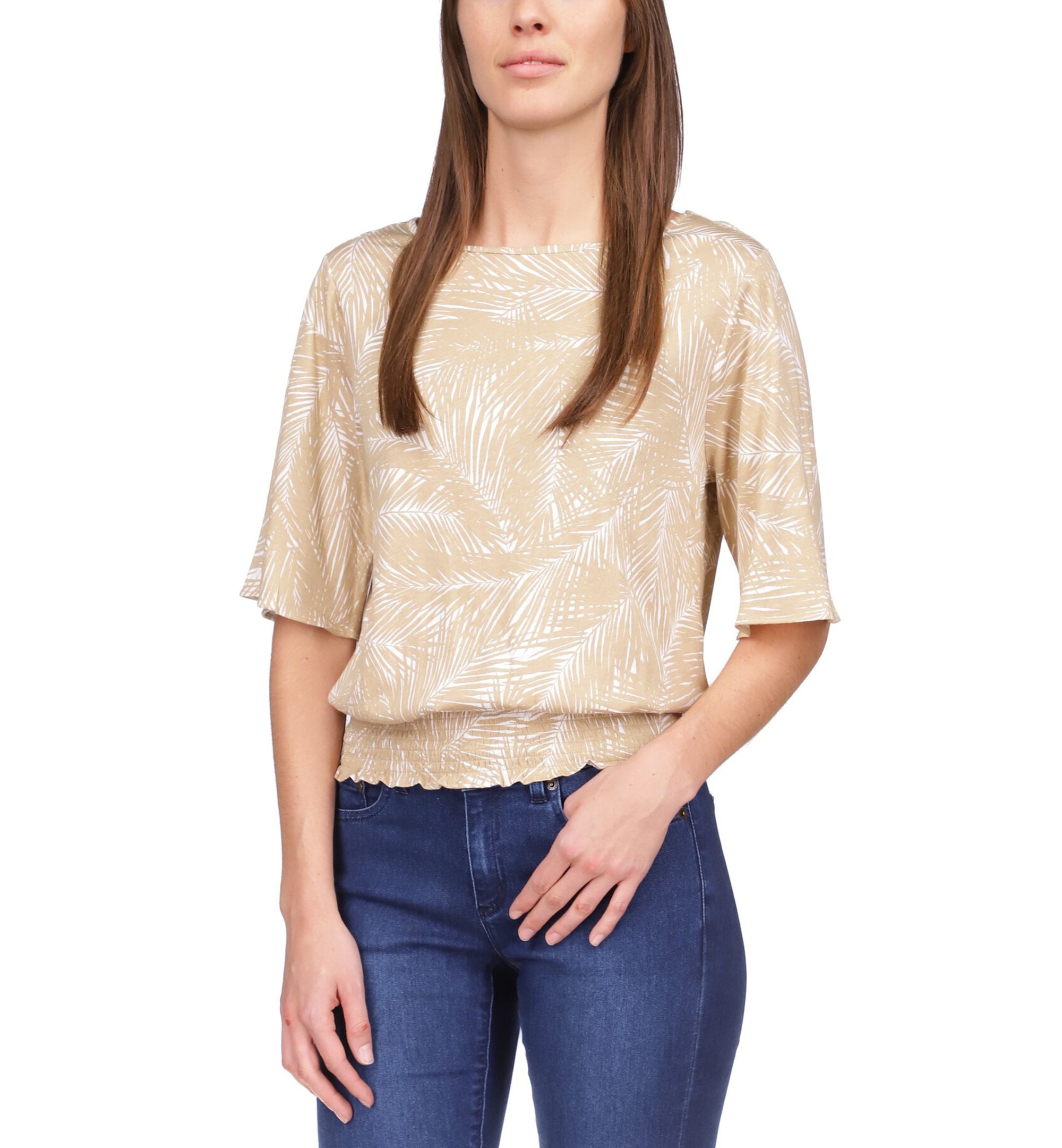 Michael Michael Kors Palm-Print Kimono Top