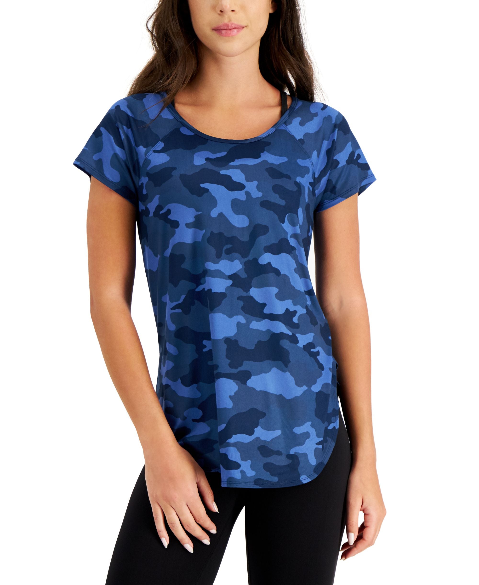 ID Ideology Womens Essentials Sweat Set Camo T-Shirt