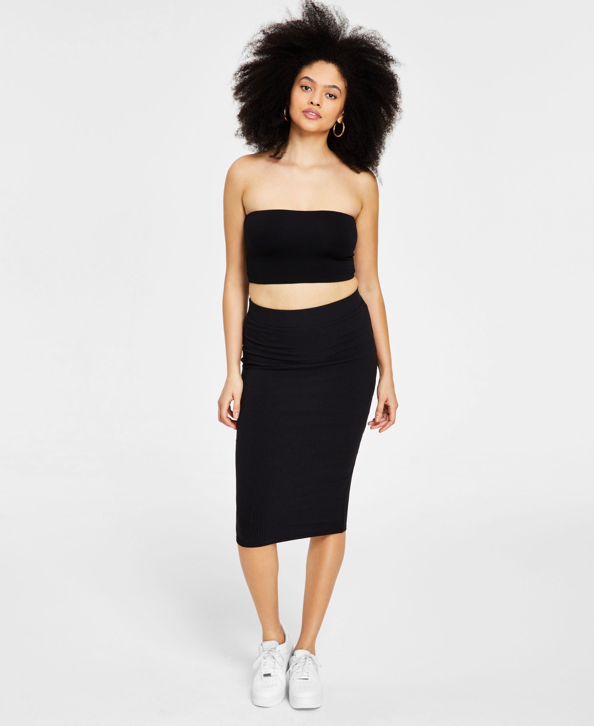 Bar III Womens Crepe Tube Top