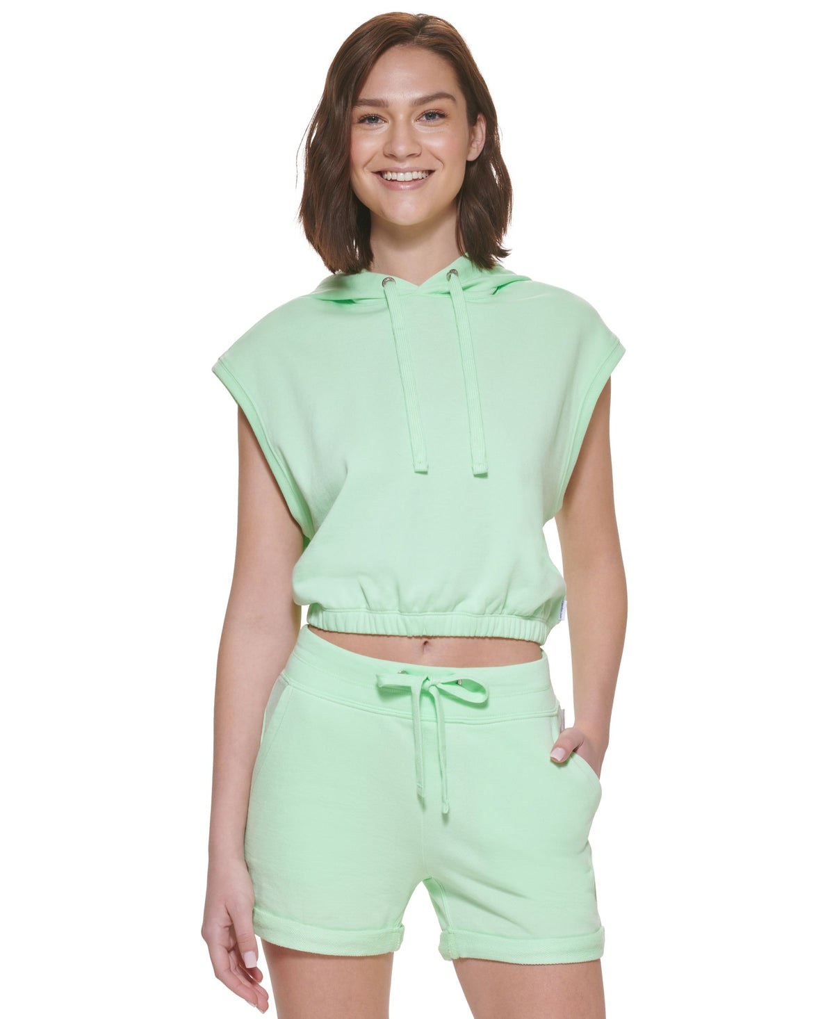 Sleeveless Cropped Hoodie