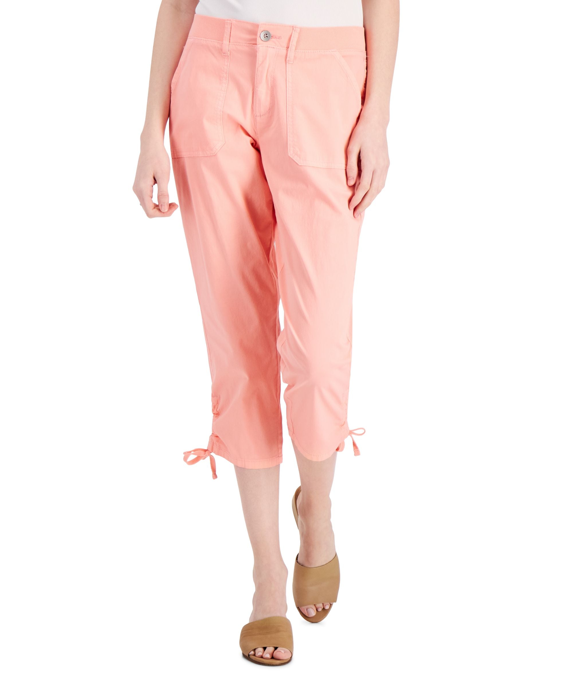 Style & Co Tie Hem Capri Pants