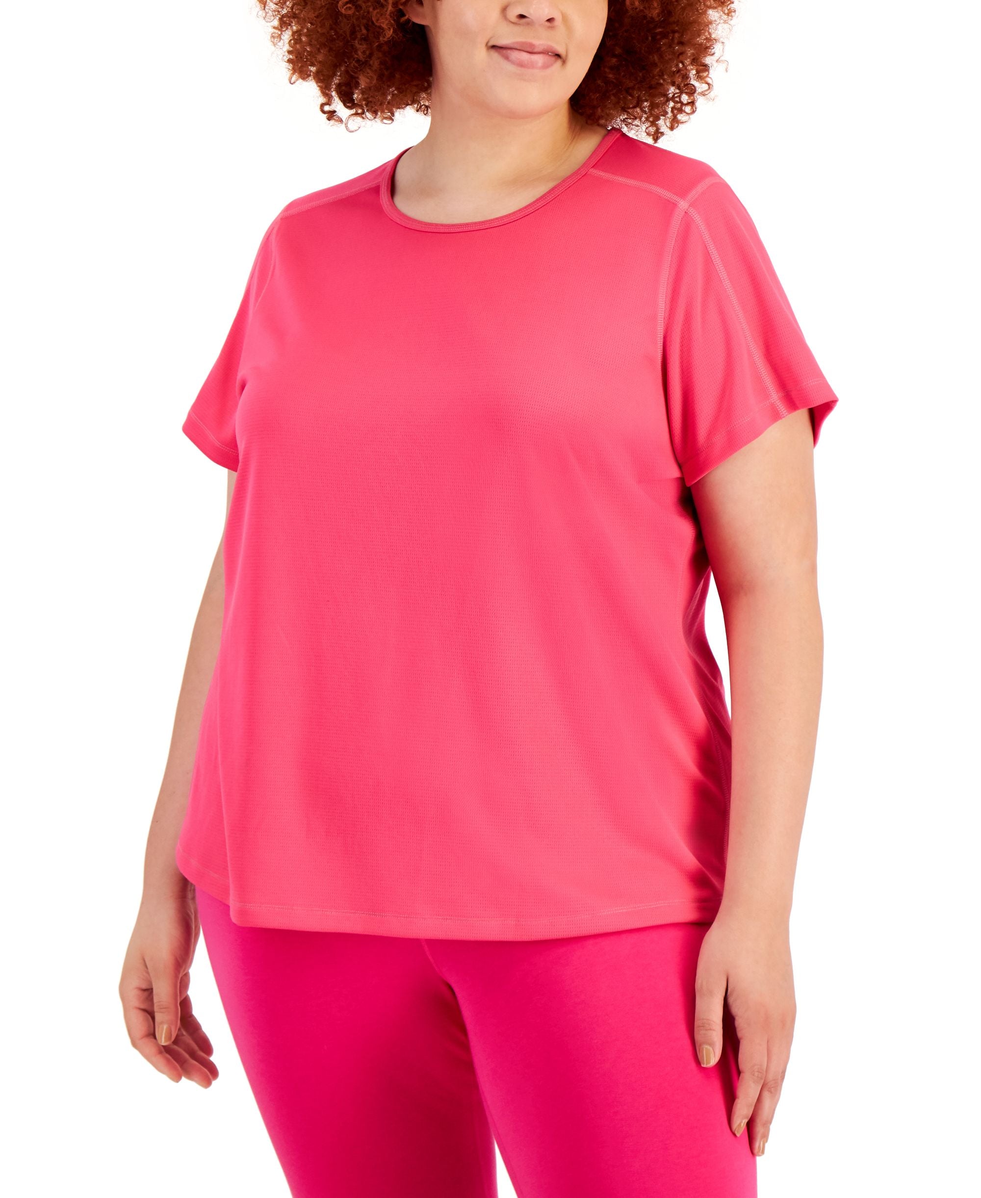 ID Ideology Plus Size Birdseye Mesh T-Shirt