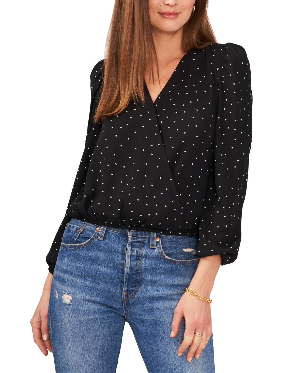Sam Jess Petite Puff Sleeve Top
